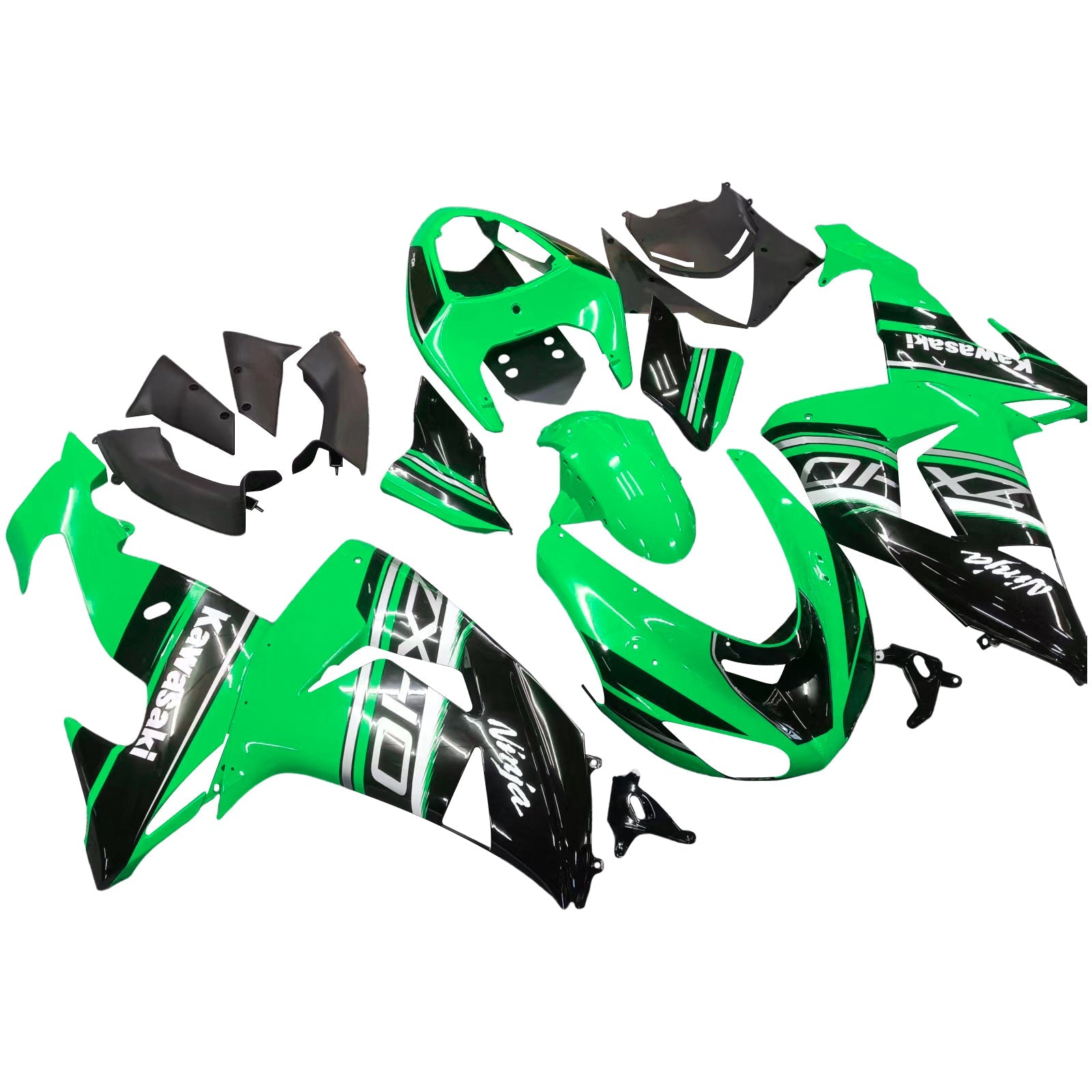 2006-2007 Kawasaki ZX10R Amotopart Injection Fairing Kit Bodywork Plastic ABS #114