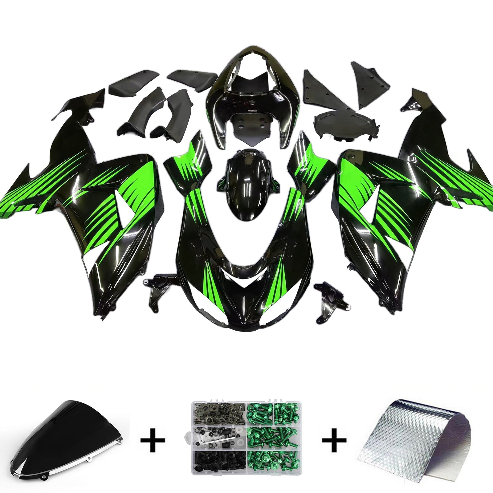 2006-2007 Kawasaki ZX10R Fairing Kit Bodywork Plastic ABS