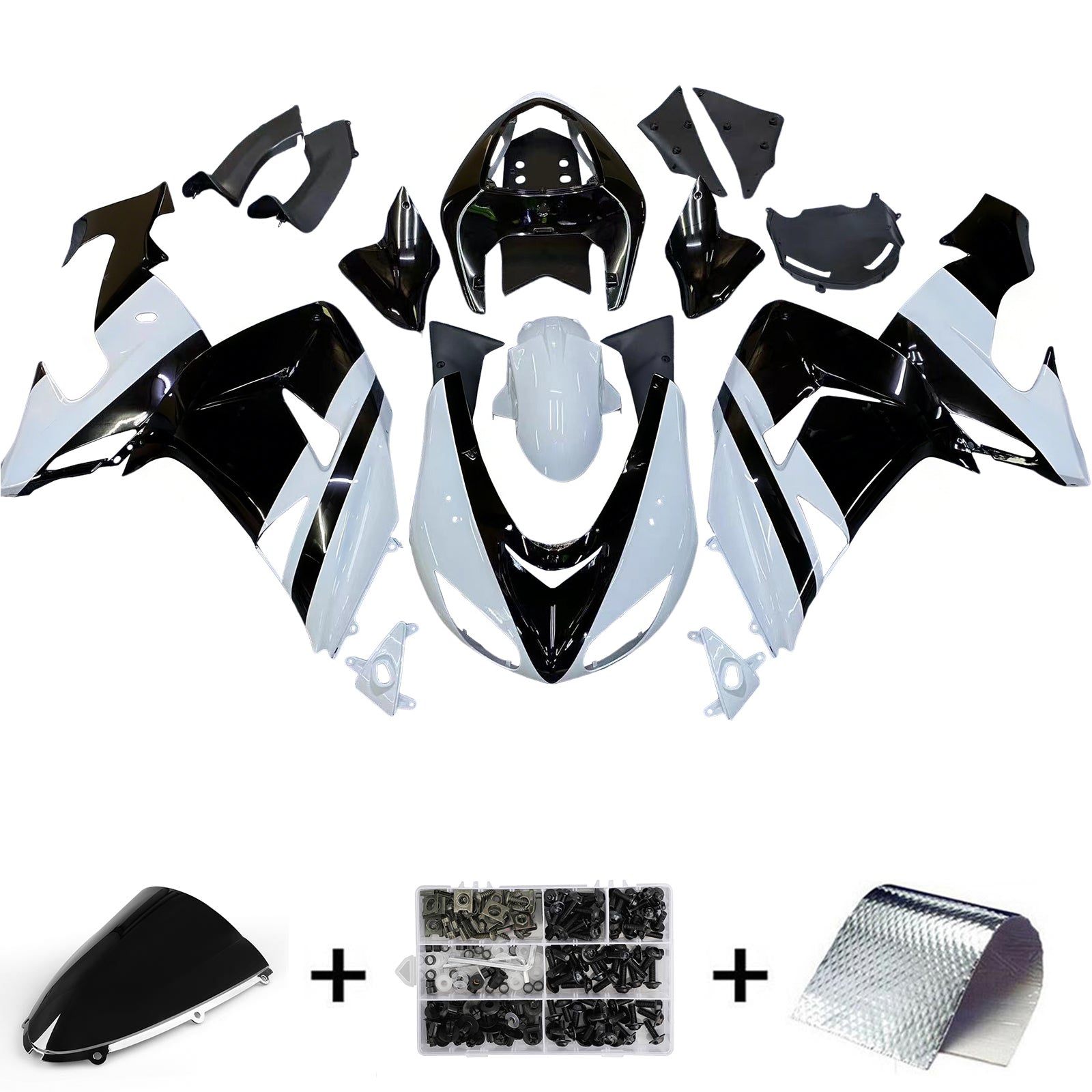 2006-2007 Kawasaki ZX10R Fairing Kit Bodywork Plastic ABS