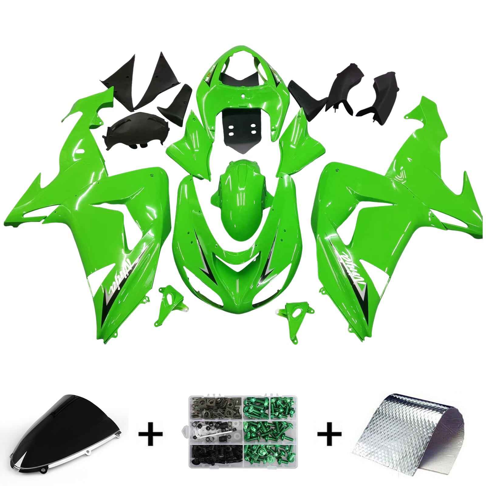 2006-2007 Kawasaki ZX10R Fairing Kit Bodywork Plastic ABS