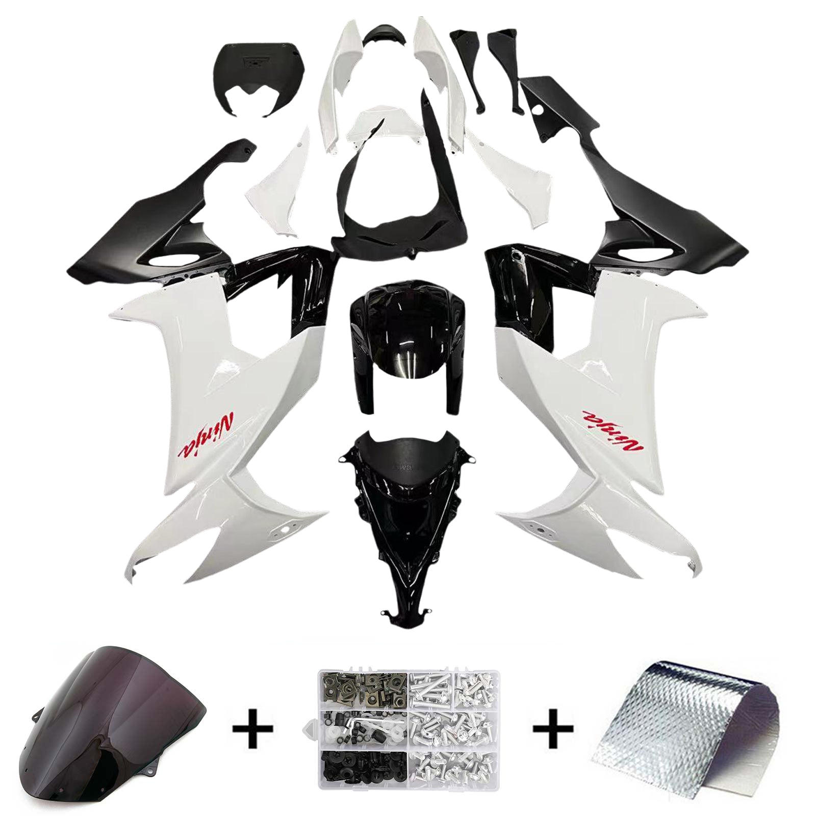 2008-2010 Kawasaki ZX10R Amotopart Injection Fairing Kit Bodywork Plastic ABS #110