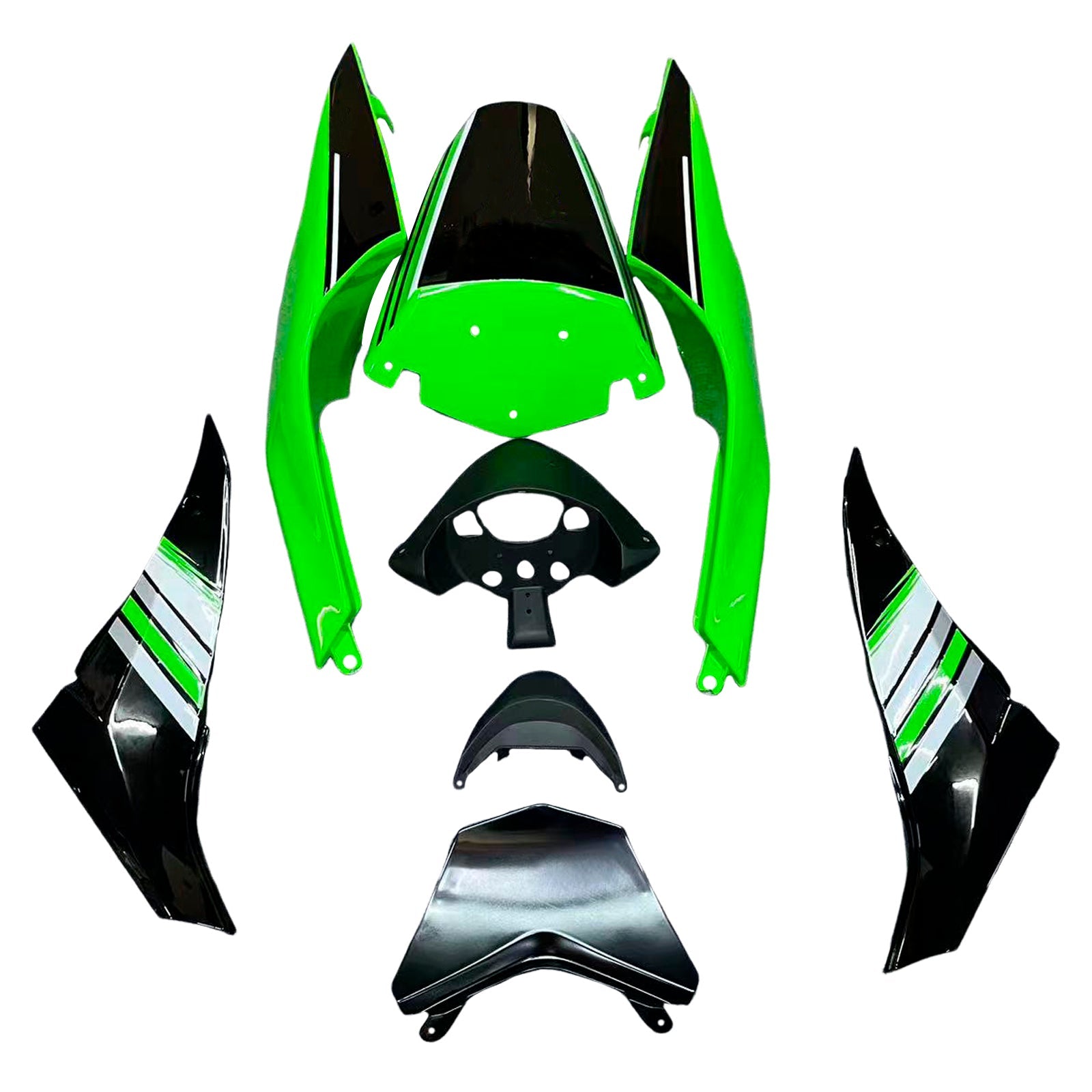 2008-2010 Kawasaki ZX10R Injection Fairing Kit Bodywork Plastic ABS#142