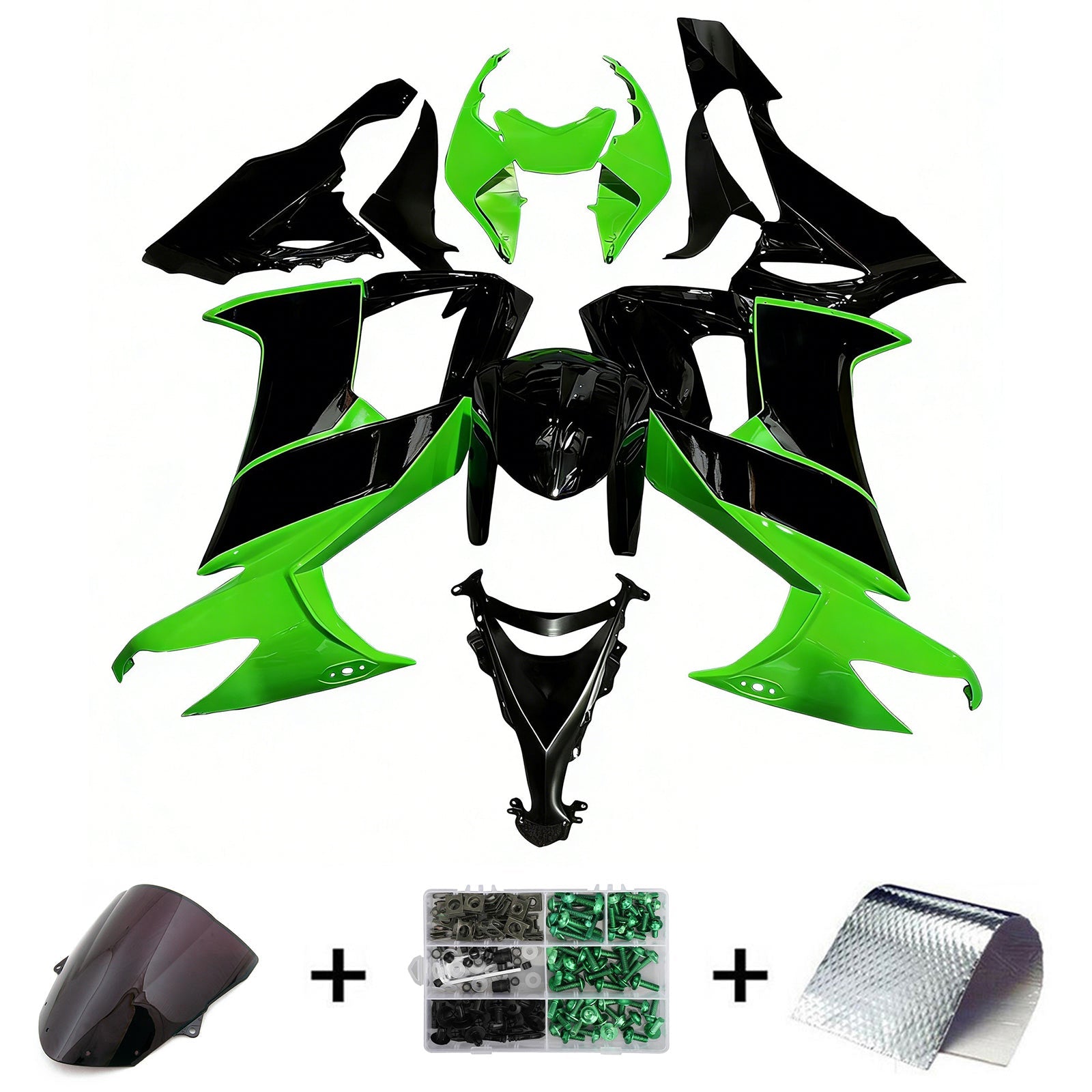 2008-2010 Kawasaki ZX10R Injection Fairing Kit Bodywork Plastic ABS