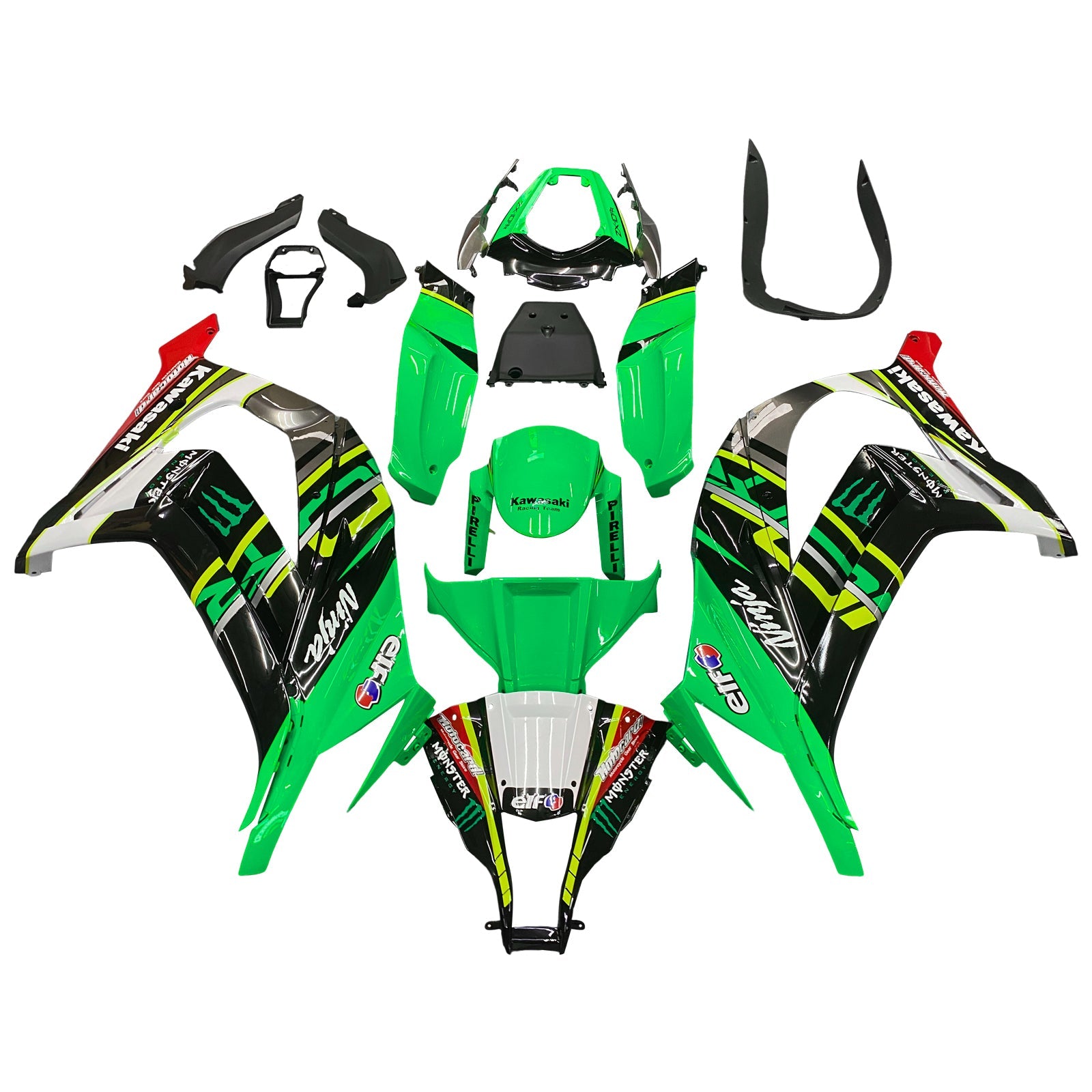 2011-2015 Kawasaki ZX10R Amotopart Injection Fairing Kit Bodywork Plastic ABS #115