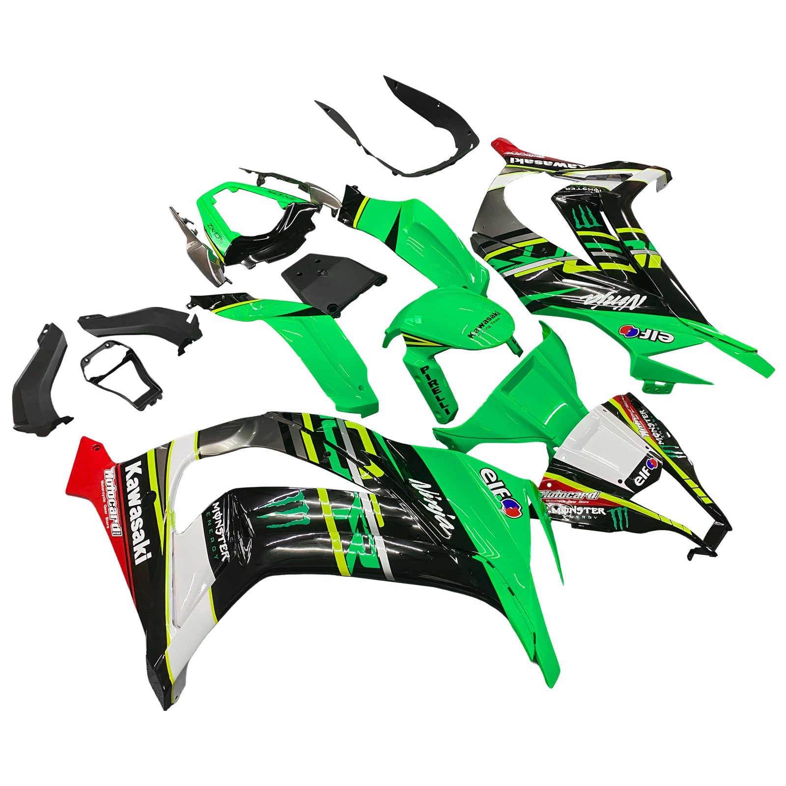2011-2015 Kawasaki ZX10R Amotopart Injection Fairing Kit Bodywork Plastic ABS #115