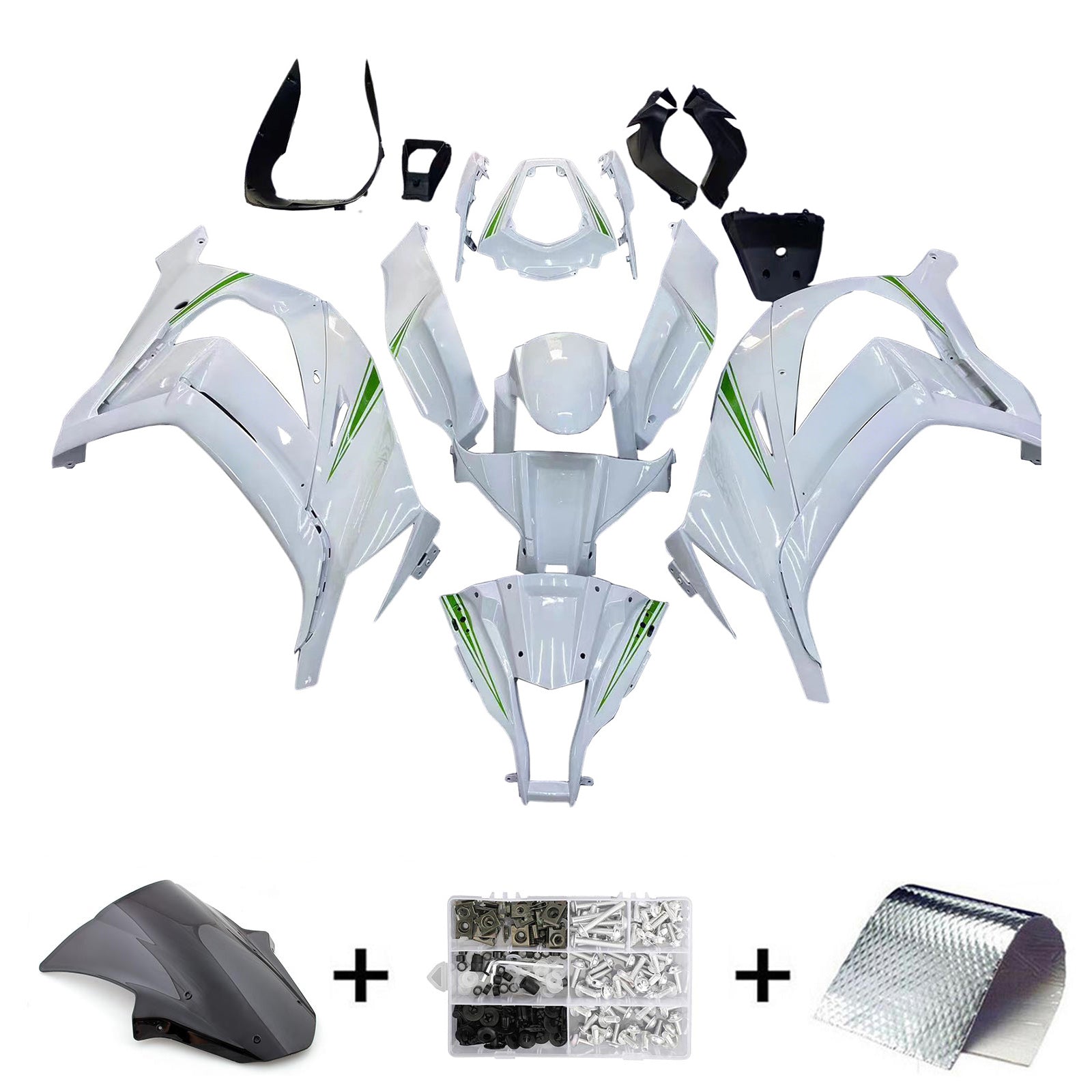 2011-2015 Kawasaki ZX10R Fairing Kit Bodywork Plastic ABS