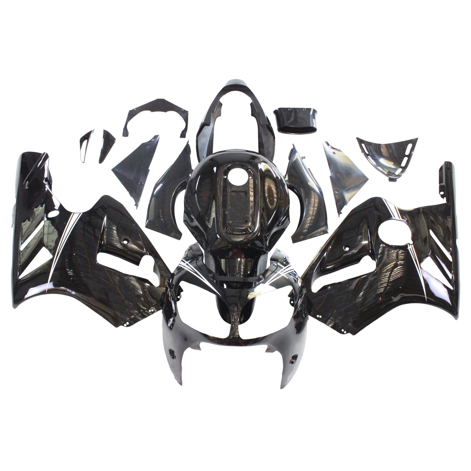 2000-2001 Kawasaki ZX12R Amotopart Injection Fairing Kit Bodywork Plastic ABS #104