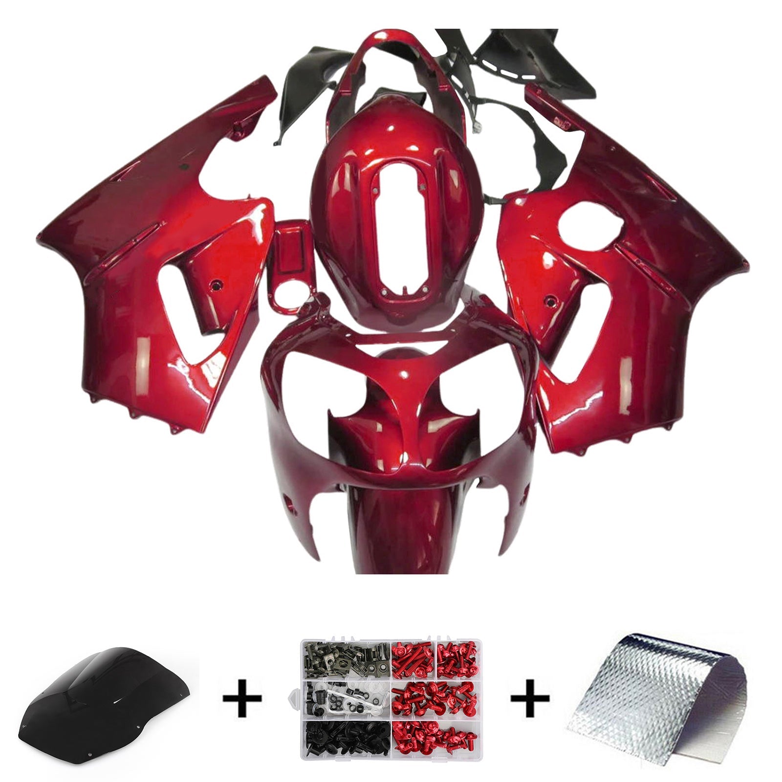 2000-2001 Kawasaki ZX12R Injection Fairing Kit Bodywork Plastic ABS