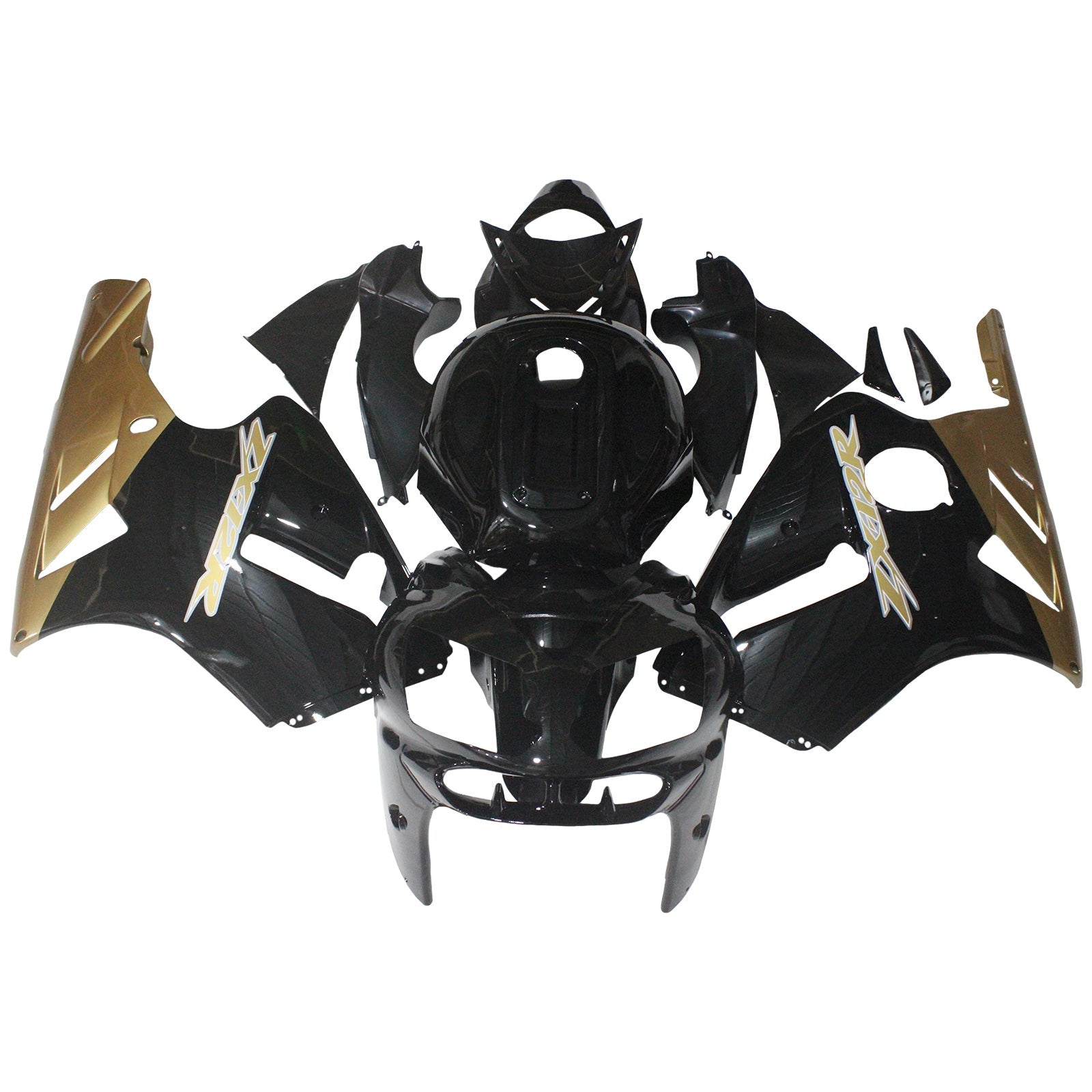 2002-2005 Ninja ZX12R Blue Black Bodywork Fairing ABS Injection Molded Plastics Set 2# Generic