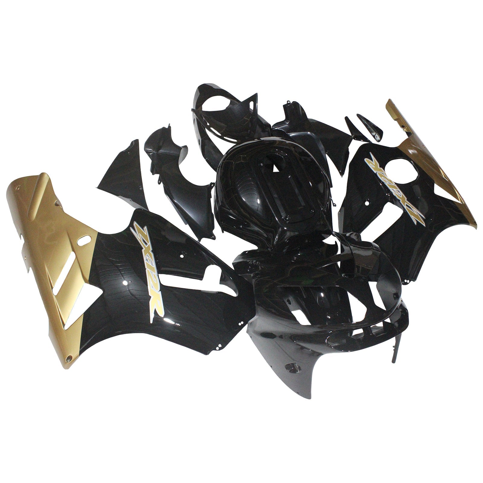 2002-2005 Ninja ZX12R Blue Black Bodywork Fairing ABS Injection Molded Plastics Set 2# Generic