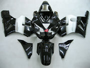 2002-2005 Ninja ZX12R Black White West Bodywork Fairing ABS Injection Molded Plastics Set 3# Generic