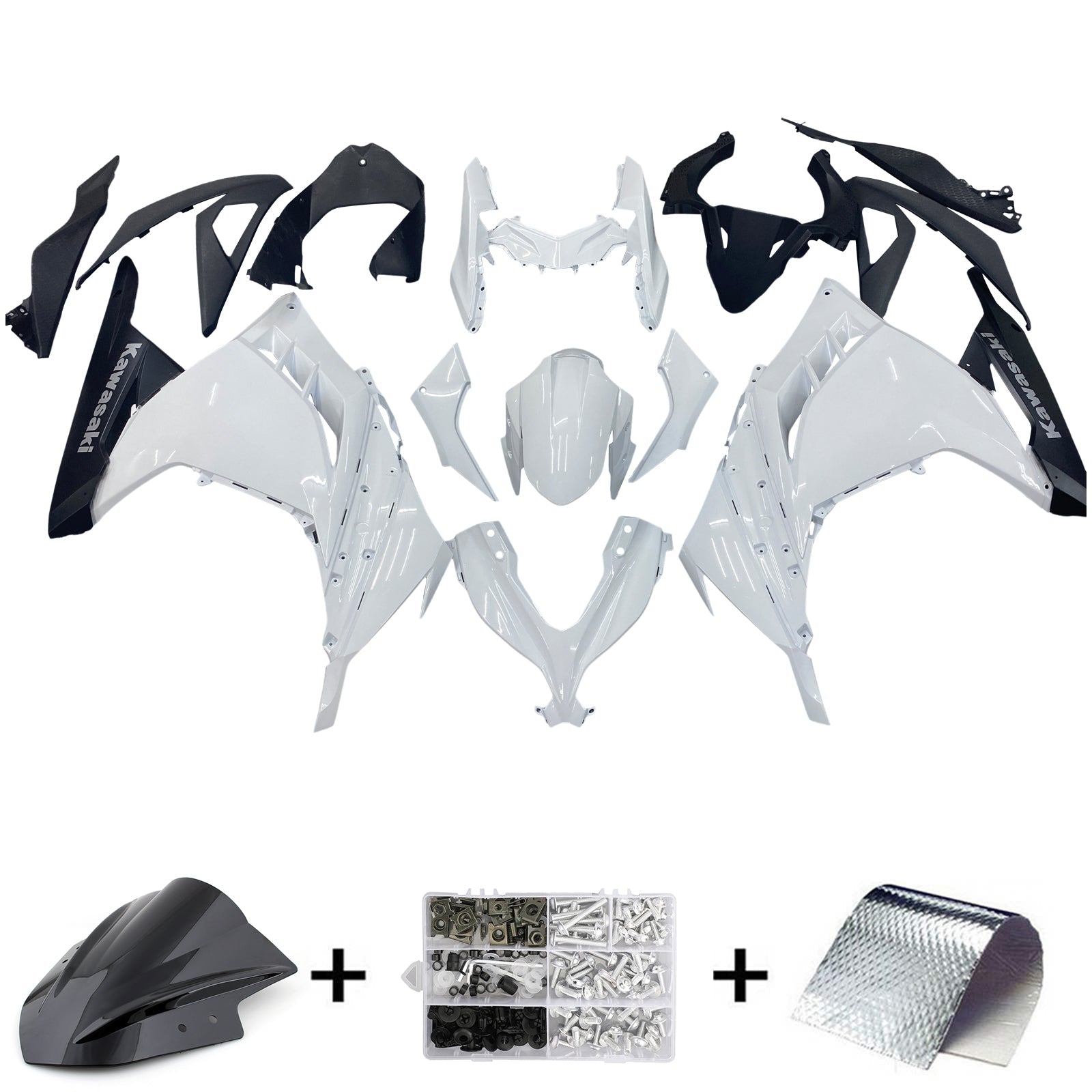 2013-2024 Kawasaki EX300/Ninja300 Injection Fairing Kit Bodywork Plastic ABS
