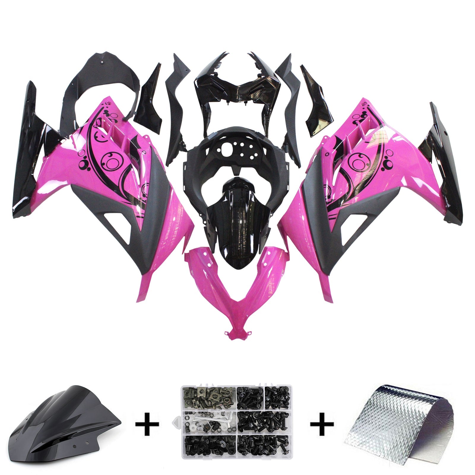 2013-2024 Kawasaki EX300/Ninja300 Injection Fairing Kit Bodywork Plastic ABS
