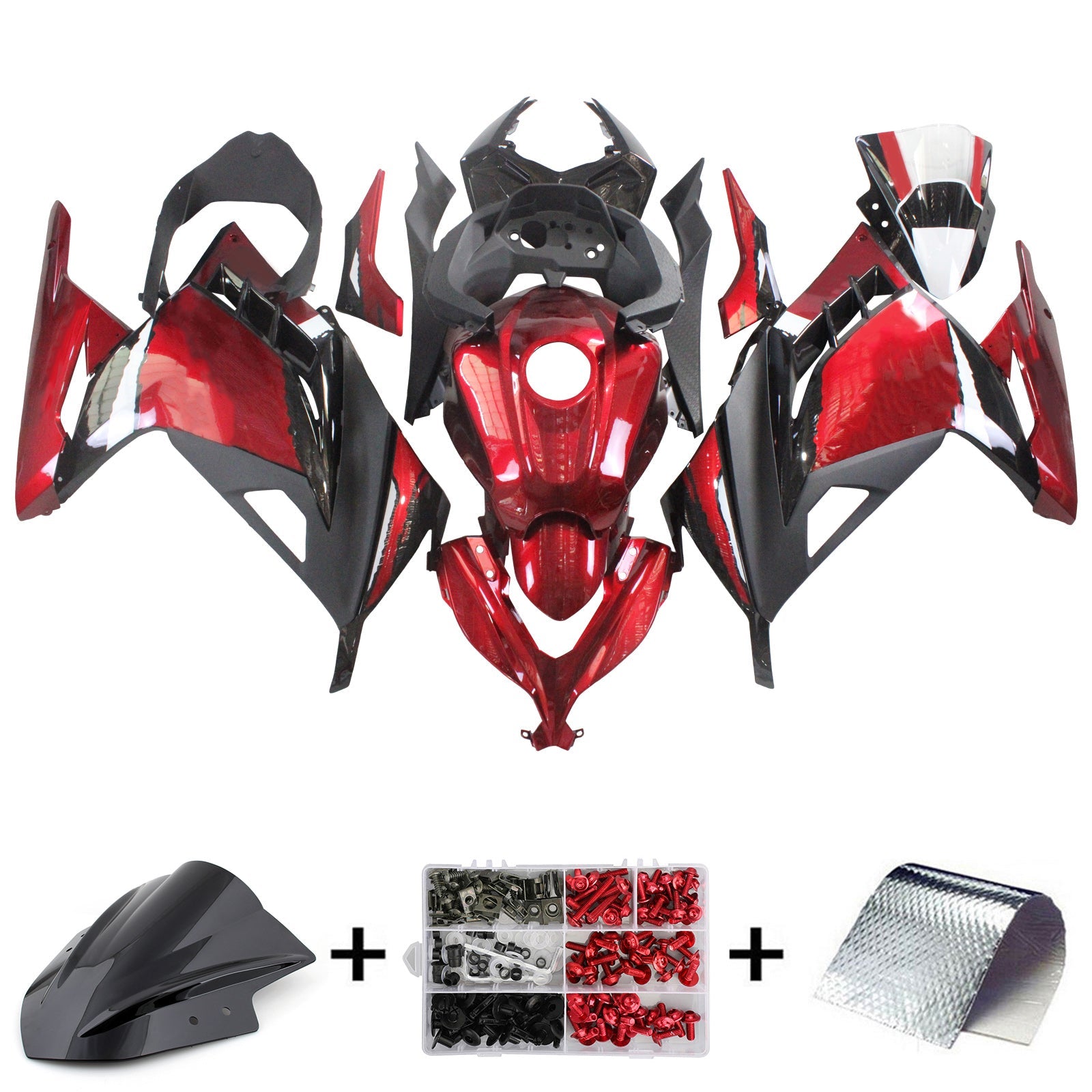 2013-2024 Kawasaki EX300/Ninja300 Injection Fairing Kit Bodywork Plastic ABS