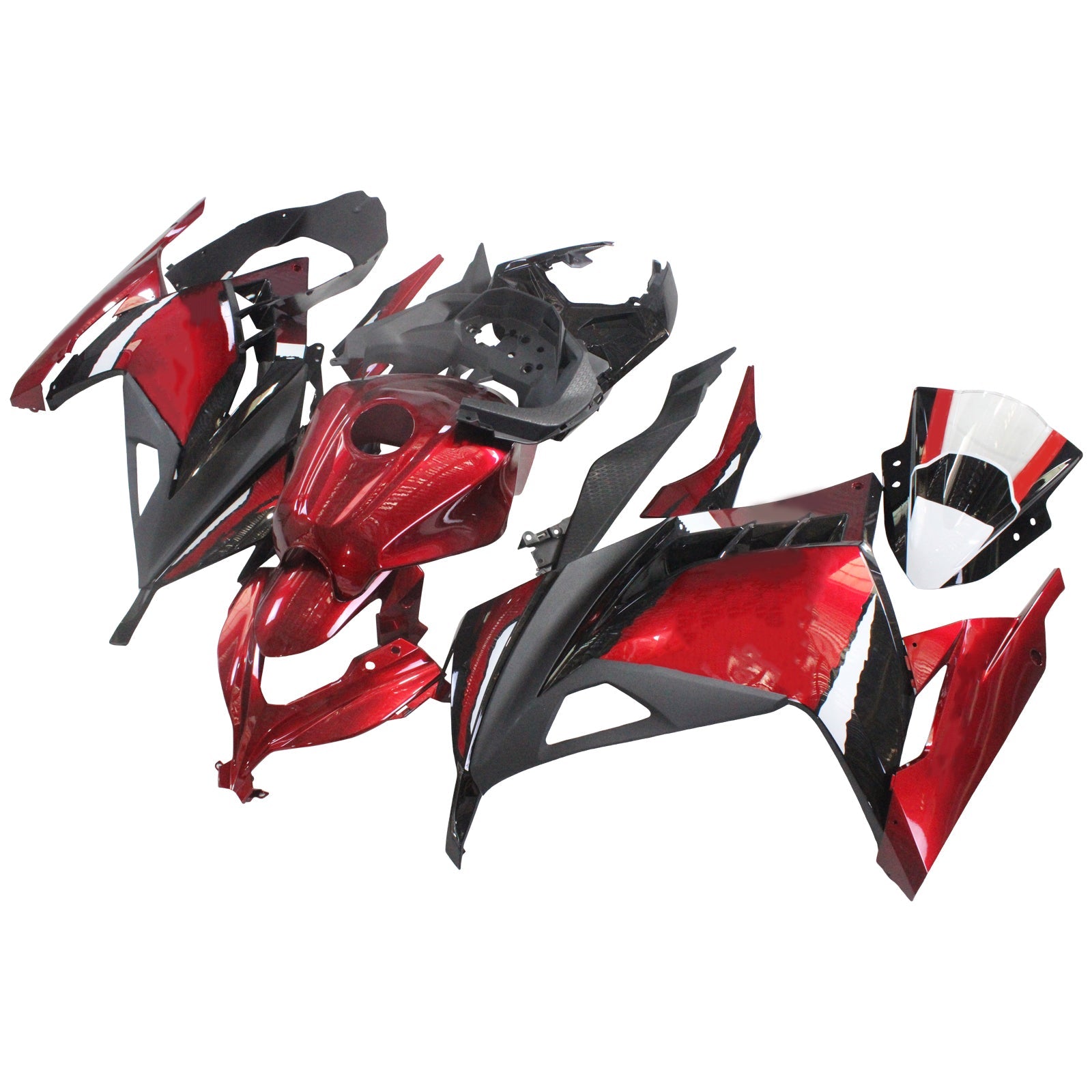 2013-2024 Kawasaki EX300/Ninja300 Injection Fairing Kit Bodywork Plastic ABS