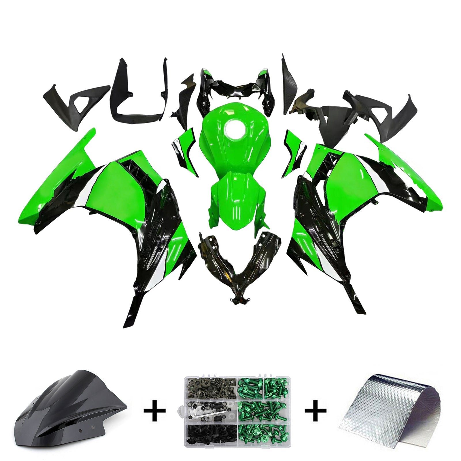 2013-2024 Kawasaki EX300/Ninja300 Injection Fairing Kit Bodywork Plastic ABS