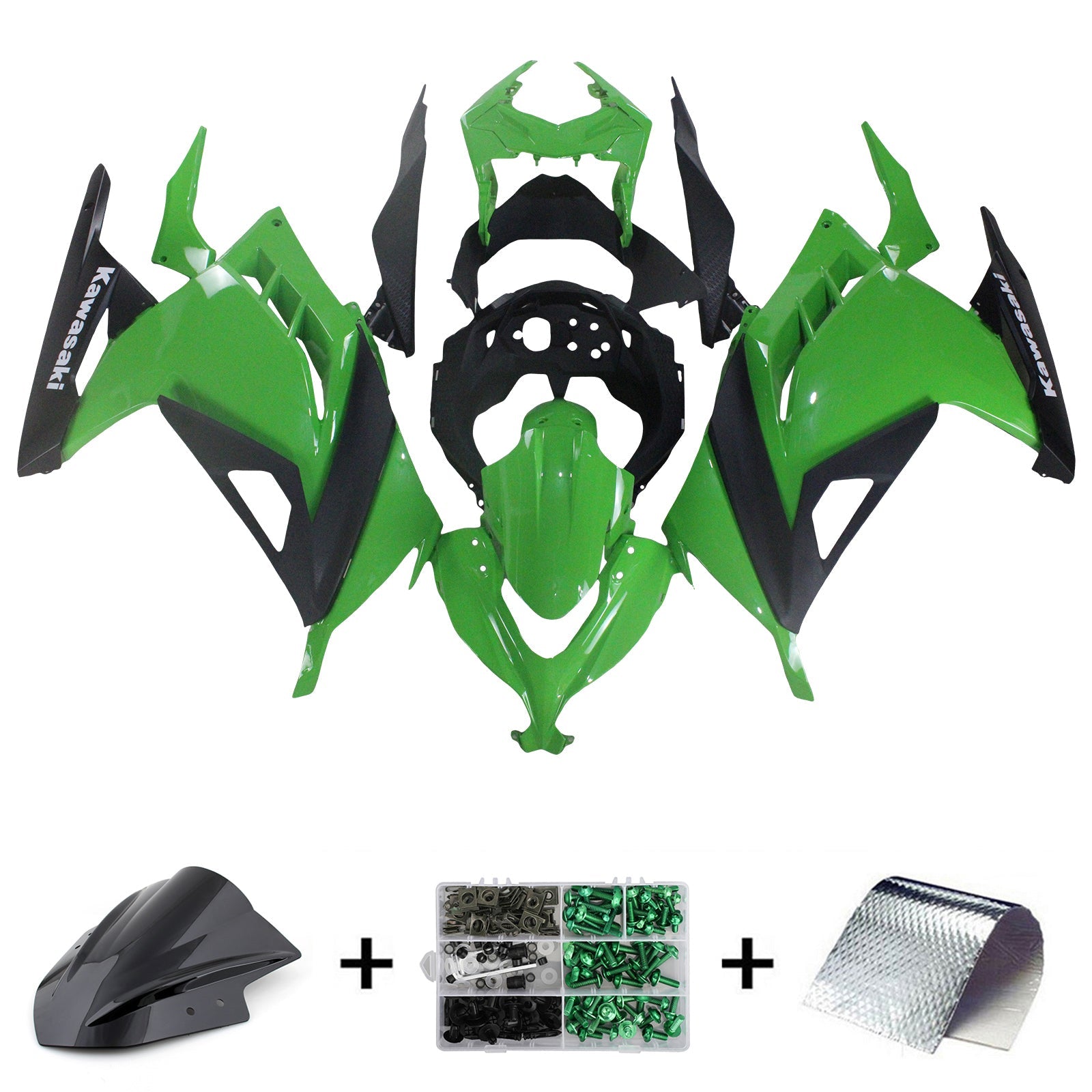 2013-2024 Kawasaki EX300/Ninja300 Injection Fairing Kit Bodywork Plastic ABS