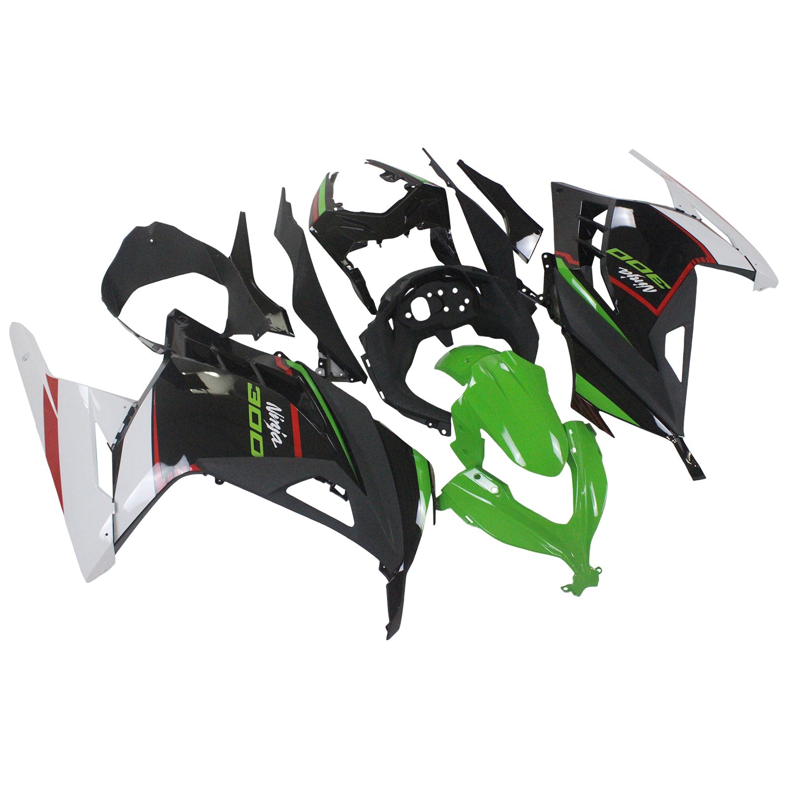 2013-2024 Kawasaki EX300/Ninja300 Injection Fairing Kit Bodywork Plastic ABS