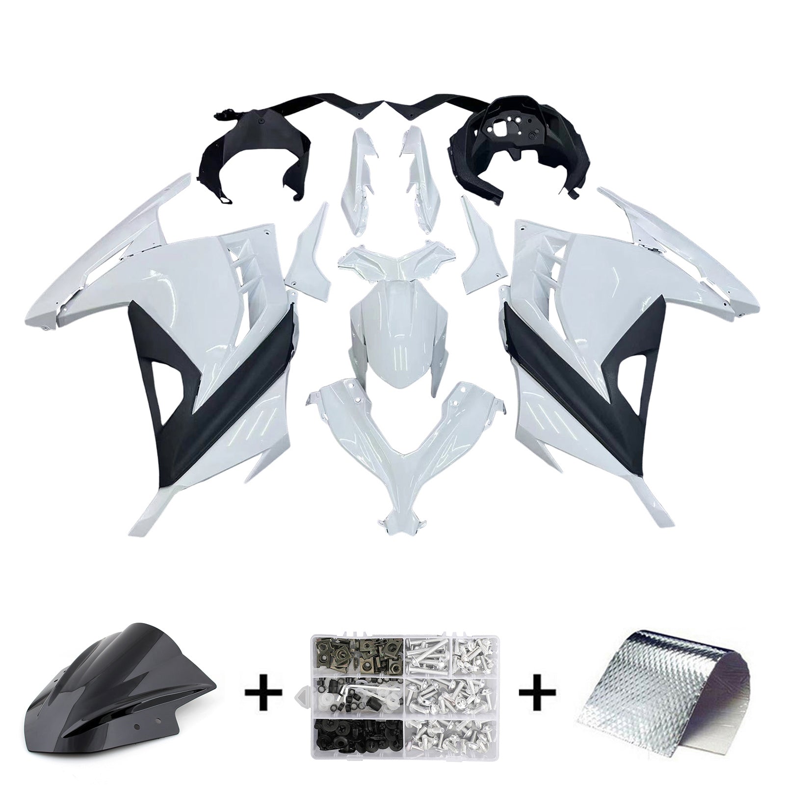 2013-2024 Kawasaki EX300/Ninja300 Injection Fairing Kit Bodywork Plastic ABS