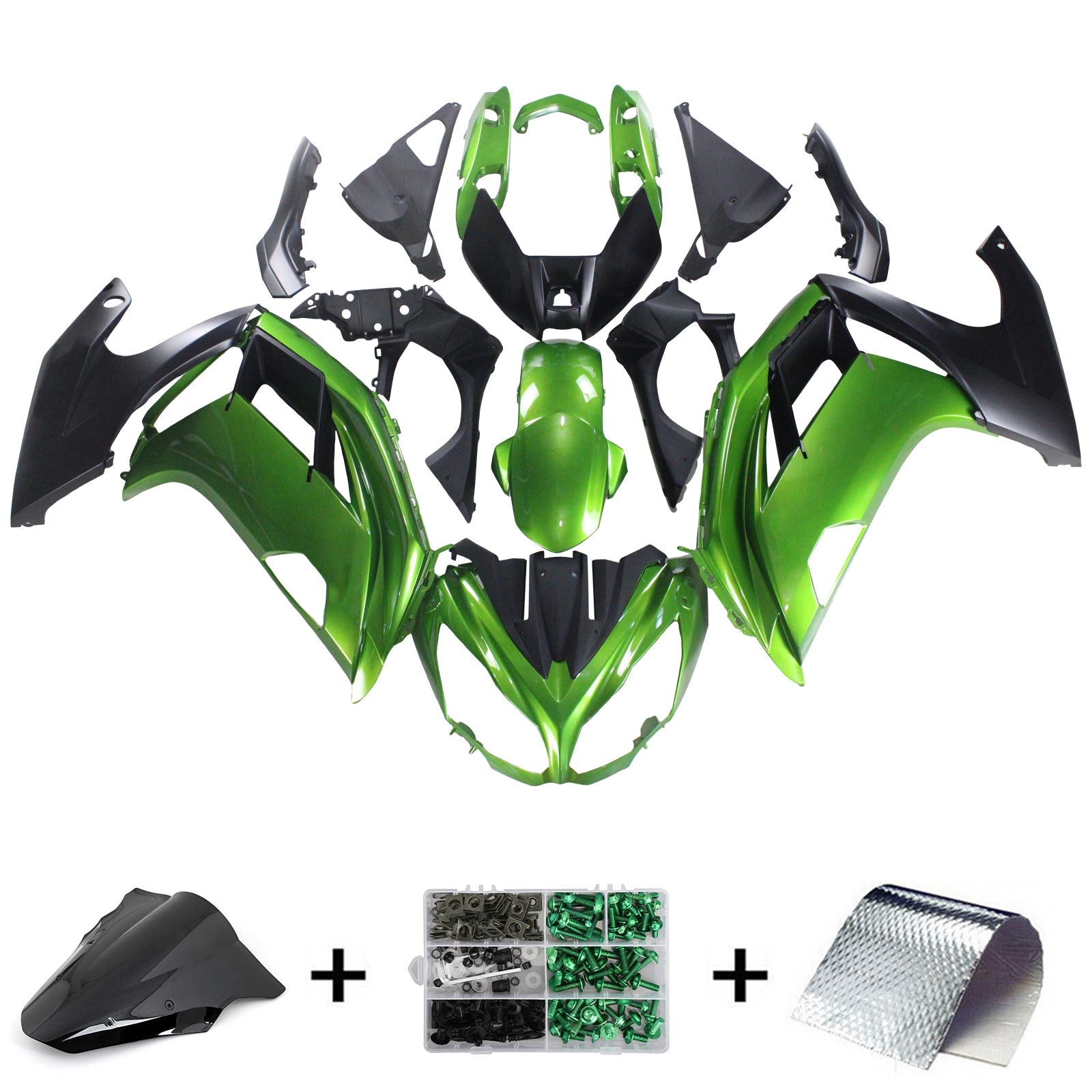 2012-2016 Kawasaki ER6F Ninja650 Amotopart Injection Fairing Kit Bodywork Plastic ABS #113