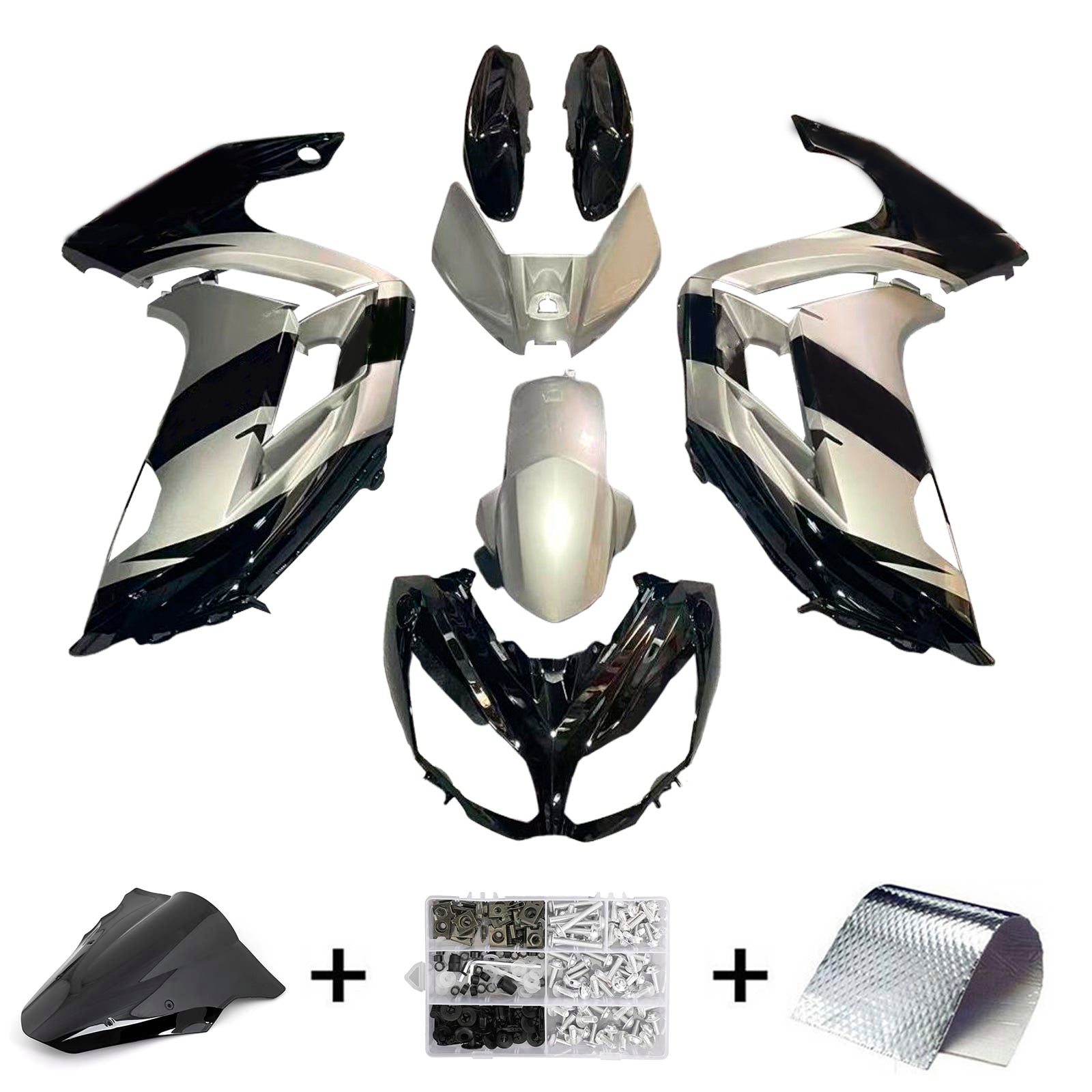 2012-2016 Kawasaki ER6F Ninja650 Amotopart Injection Fairing Kit Bodywork Plastic ABS #119
