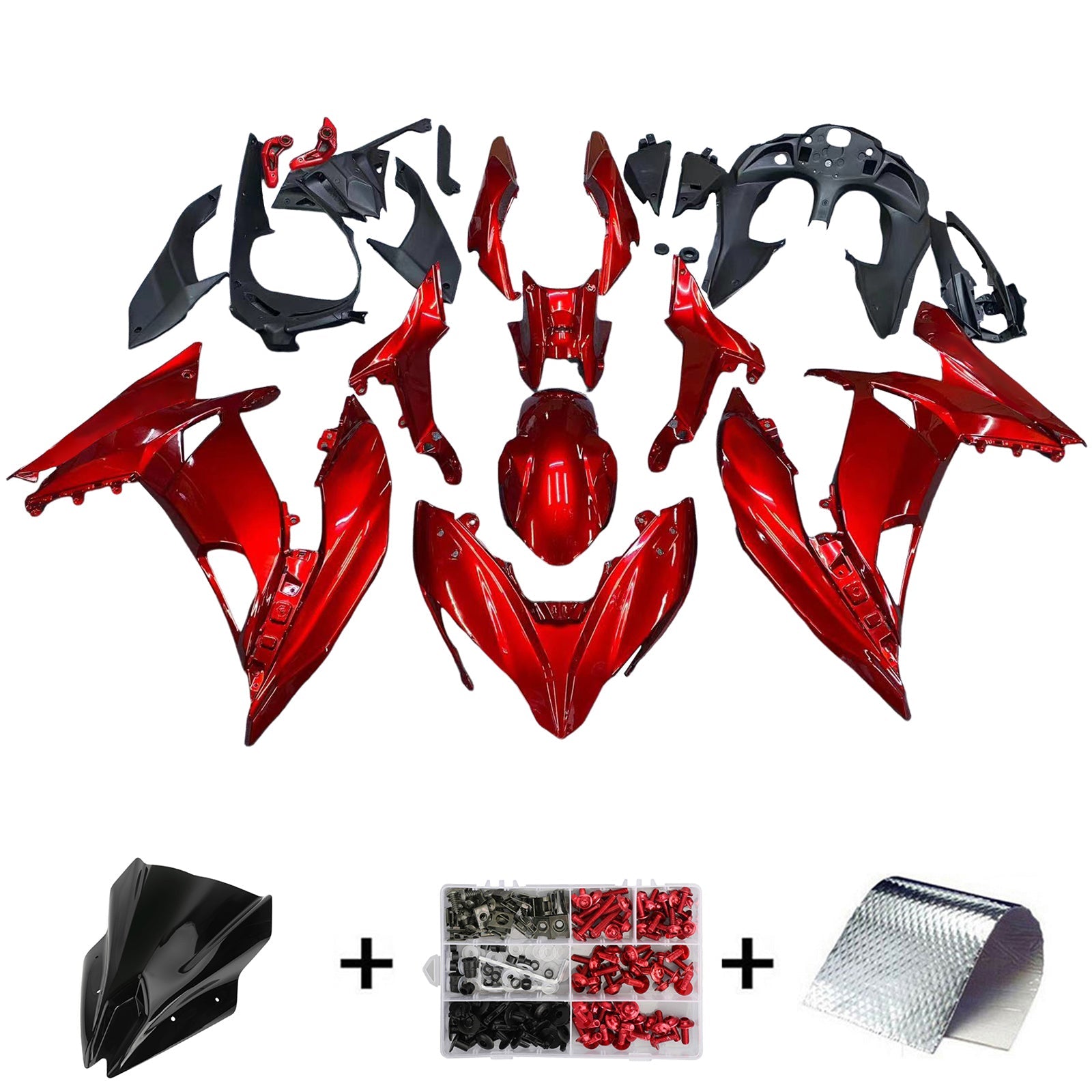 2017-2019 Kawasaki ER6F/Ninja650R Injection Fairing Kit Bodywork Plastic ABS#112