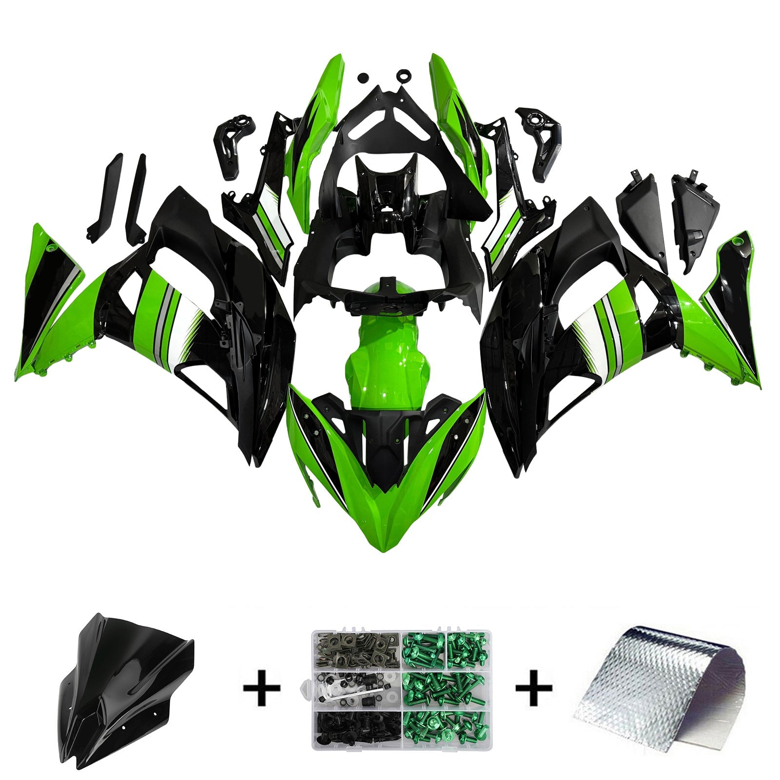 2017-2019 Kawasaki ER6F/Ninja650R Injection Fairing Kit Bodywork Plastic ABS#114