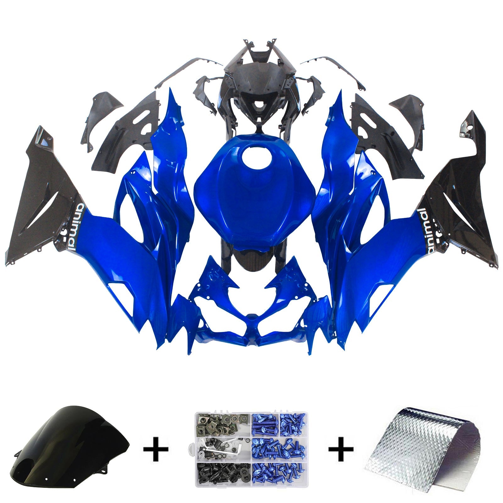 2019-2023 Kawasaki ZX6R Fairing Kit Bodywork Plastic ABS