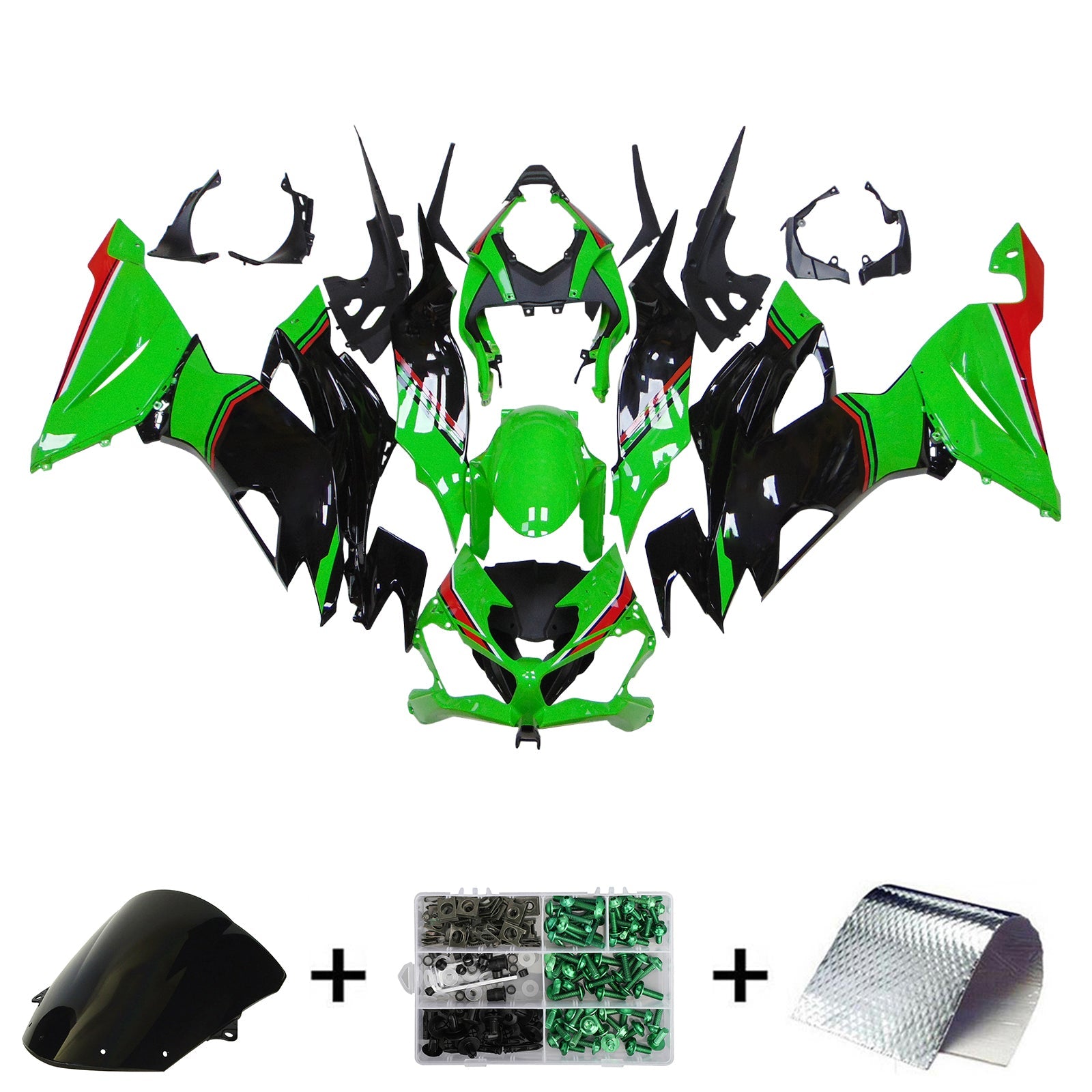 2019-2023 Kawasaki ZX6R Injection Fairing Kit Bodywork Plastic ABS