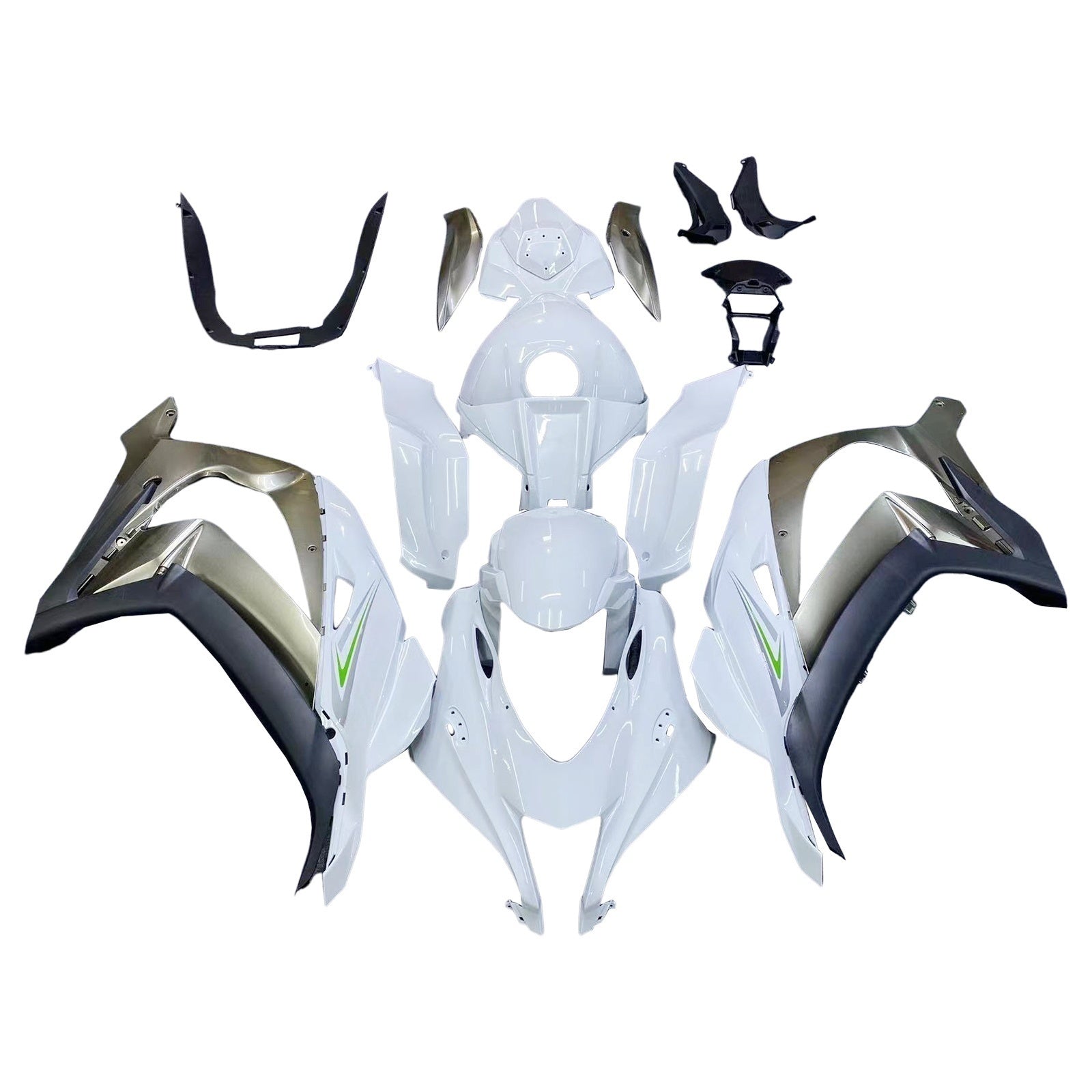 2016-2020 Kawasaki ZX10R Amotopart Injection Fairing Kit Bodywork Plastic ABS #124