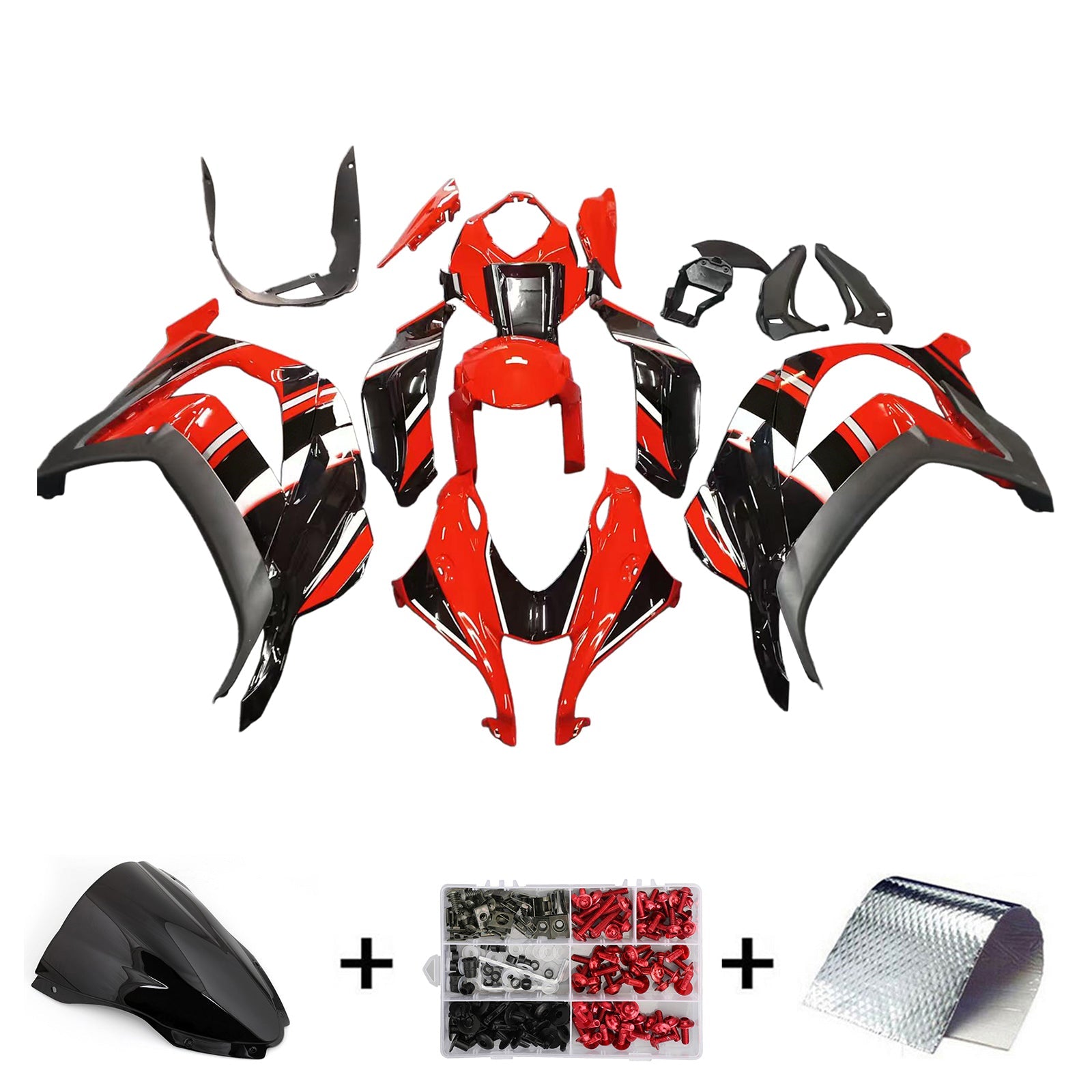 2016-2020 Kawasaki ZX10R Injection Fairing Kit Bodywork Plastic ABS#145