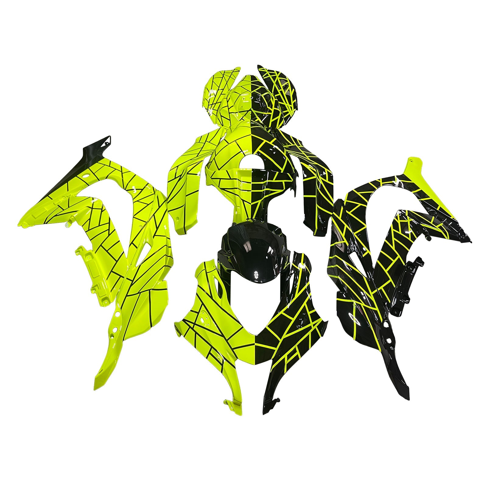 Injection Fairing Kit Bodywork Plastic ABS fit For Kawasaki ZX10R 2016-2020