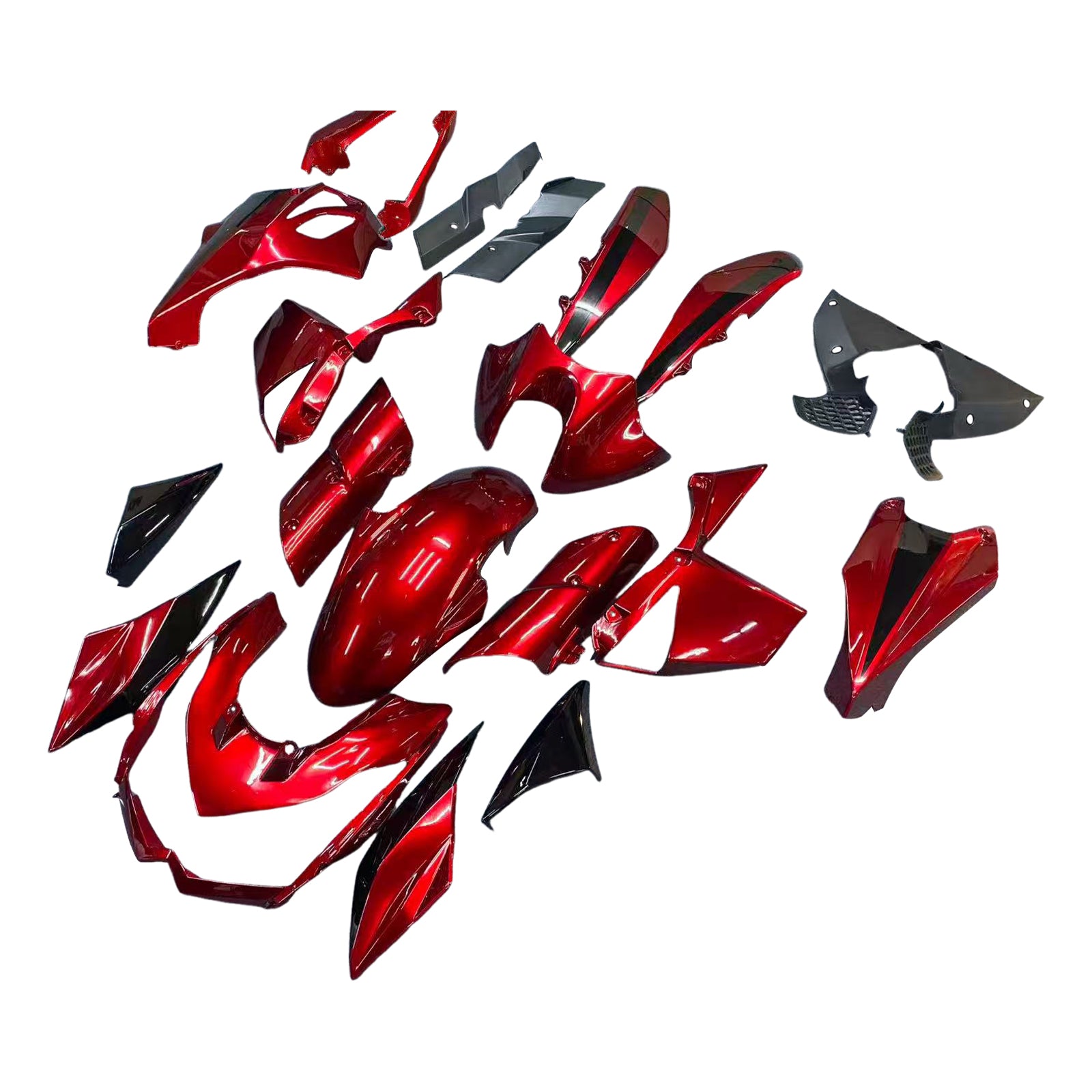 2010-2013 Kawasaki Z1000 Injection Fairing Kit Bodywork Plastic ABS#110