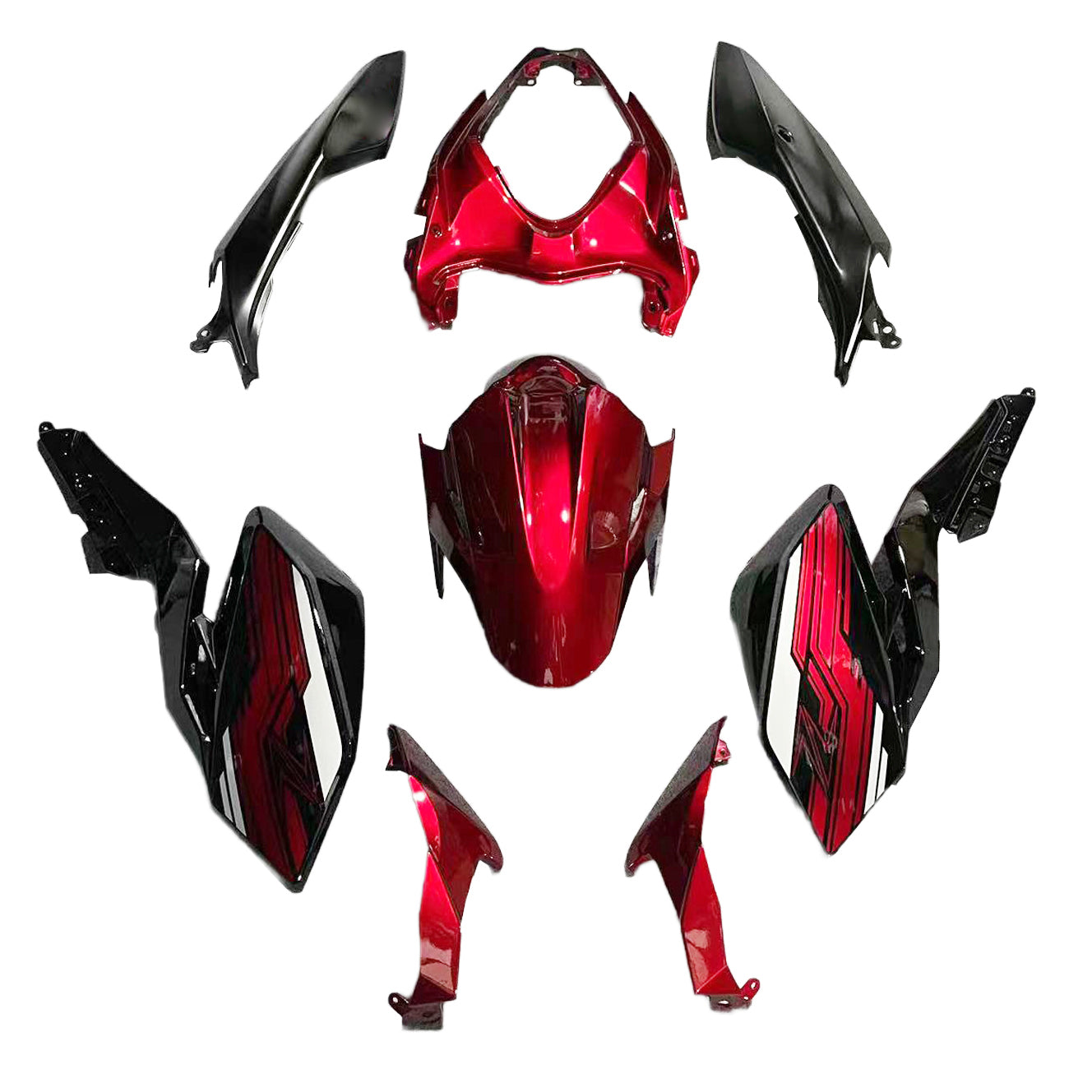 2018-2024 Kawasaki Z400 Amotopart Injection Fairing Kit Bodywork Plastic ABS #101