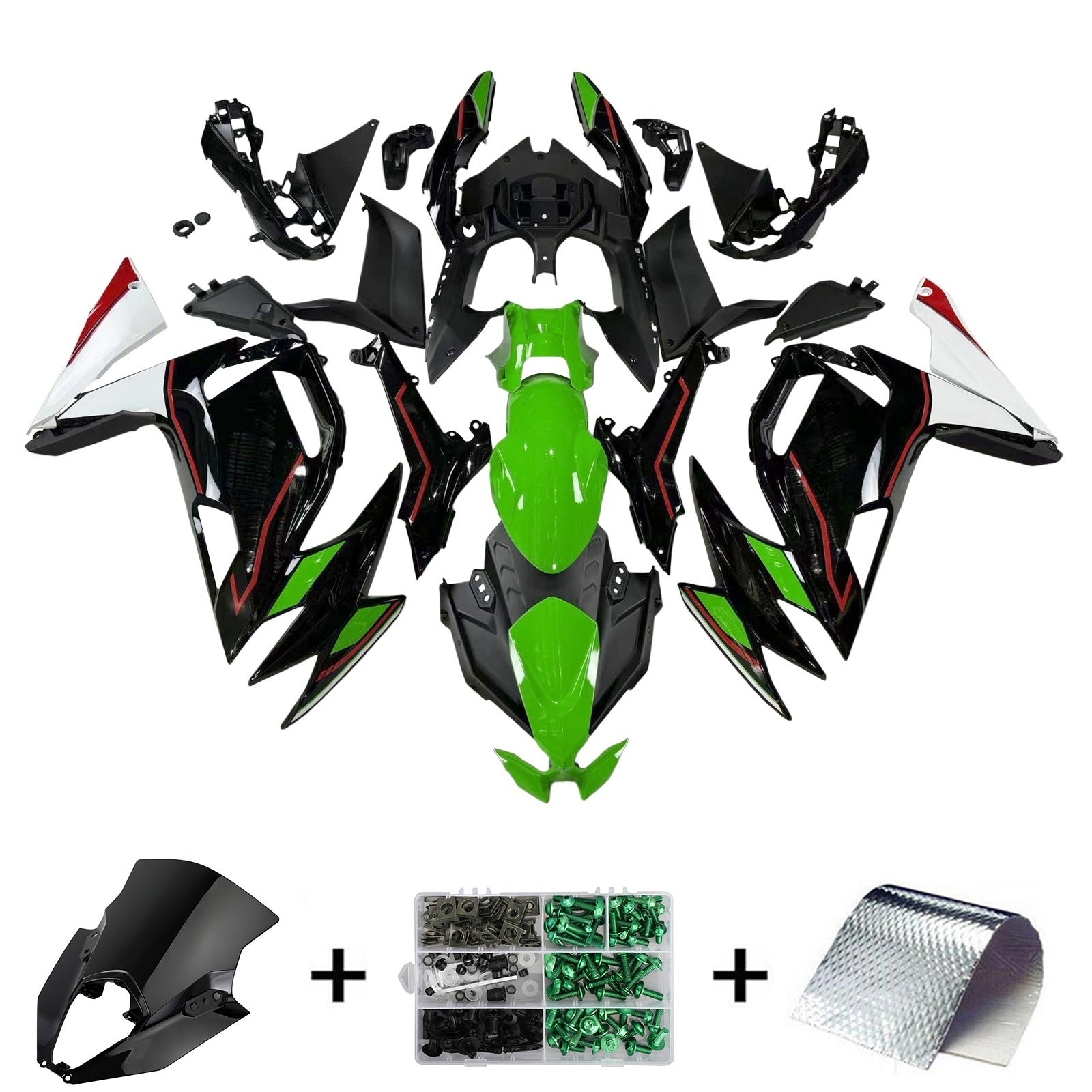 2020-2023 Kawasaki ER-6F Ninja650 Amotopart Injection Fairing Kit Bodywork ABS #101