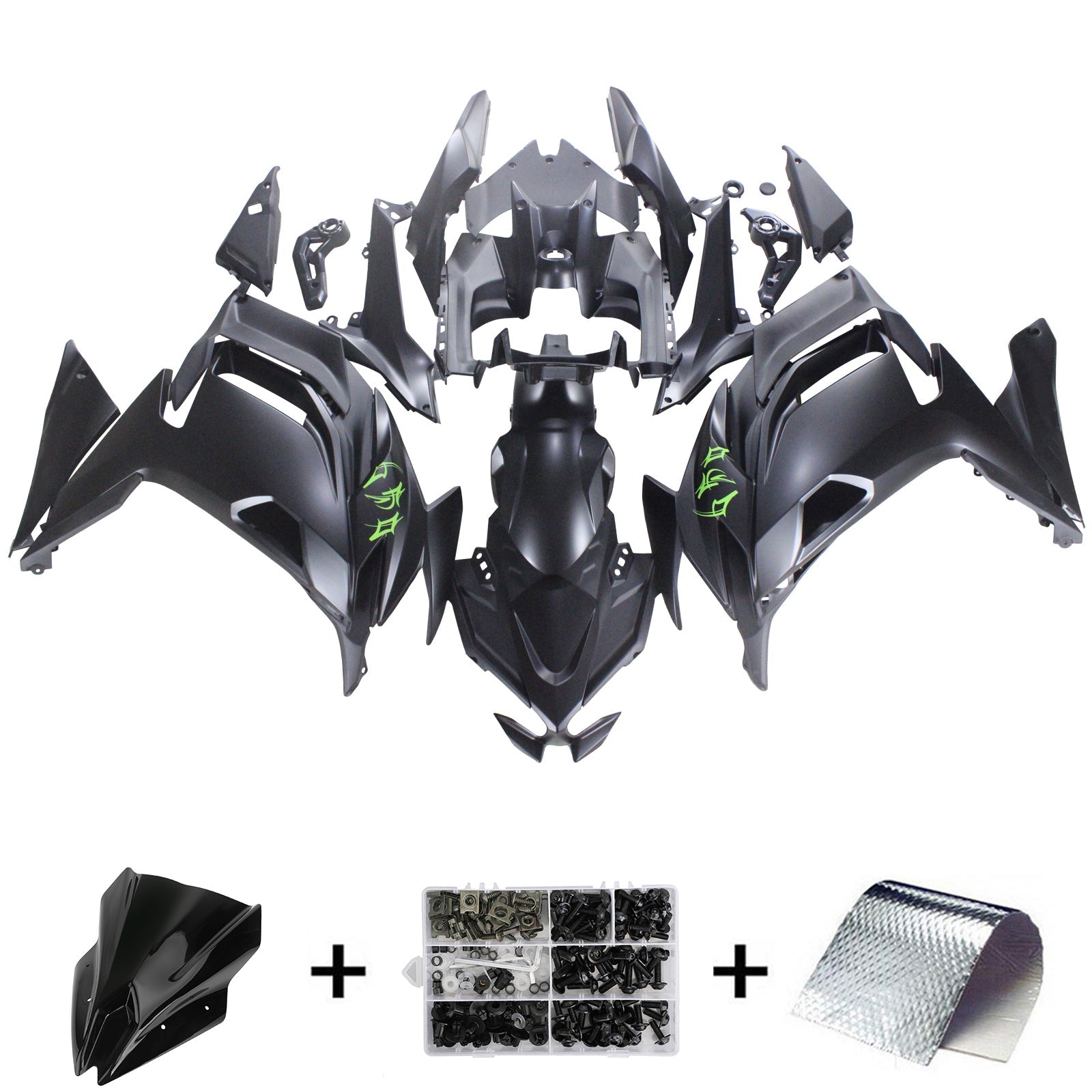 2020-2023 Kawasaki ER-6F Ninja650 Amotopart Injection Fairing Kit Bodywork ABS #101