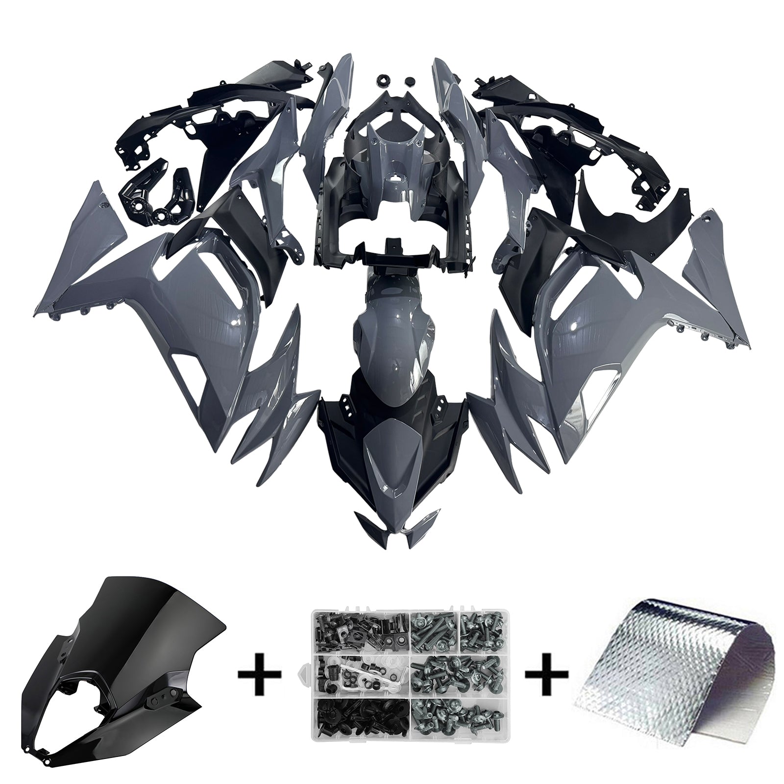 2020-2024 Kawasaki ER-6F Ninja650 Injection Fairing Kit Bodywork ABS #101