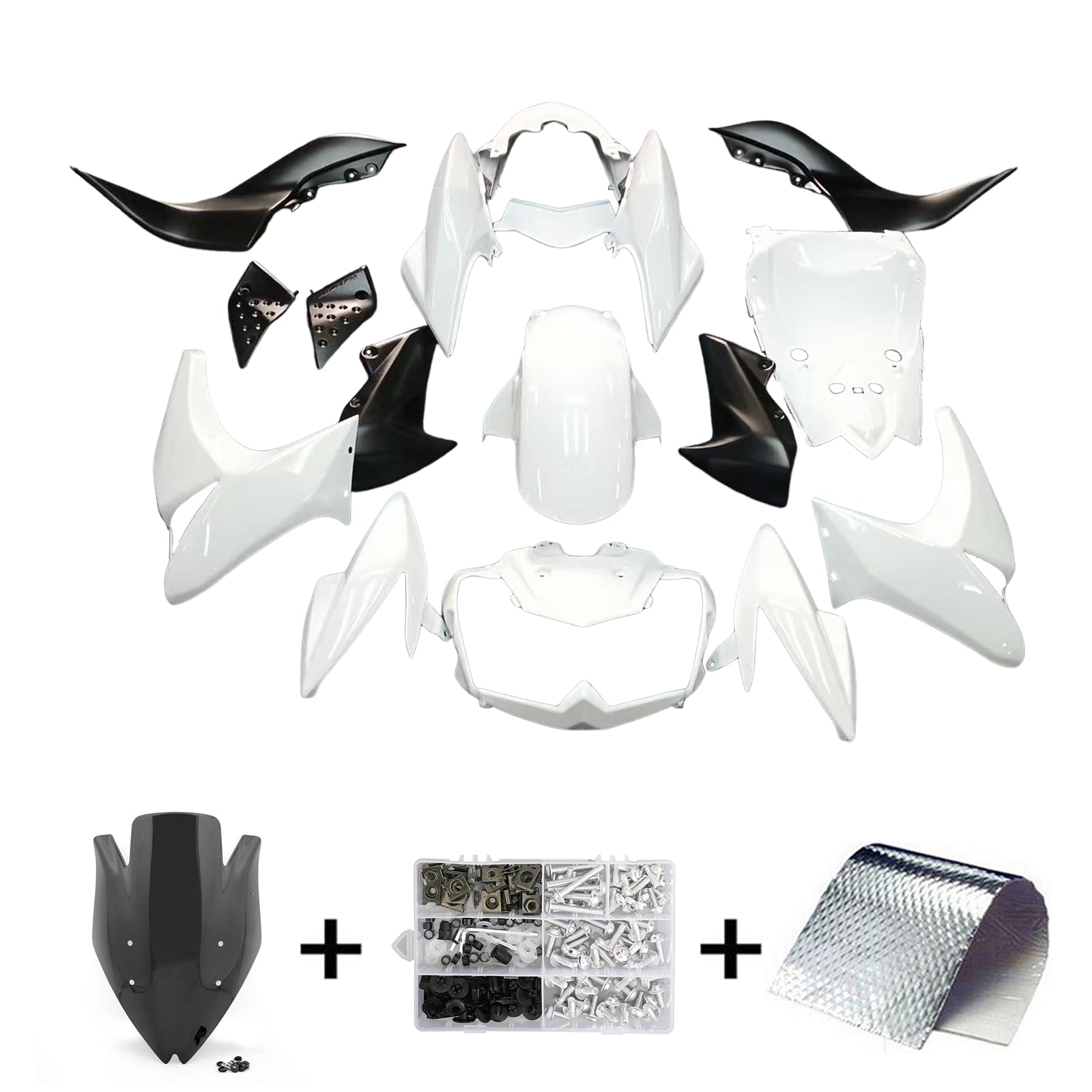 2007-2009 Kawasaki Z1000 Injection Fairing Kit Bodywork Plastic ABS
