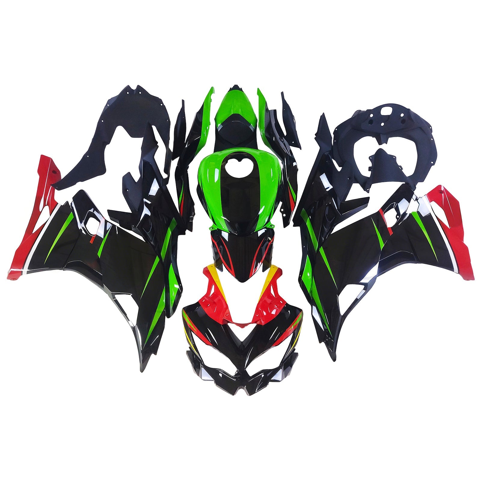 2019-2025 Kawasaki Ninja ZX-25R Amotopart Injection Fairing Kit Bodywork ABS #104