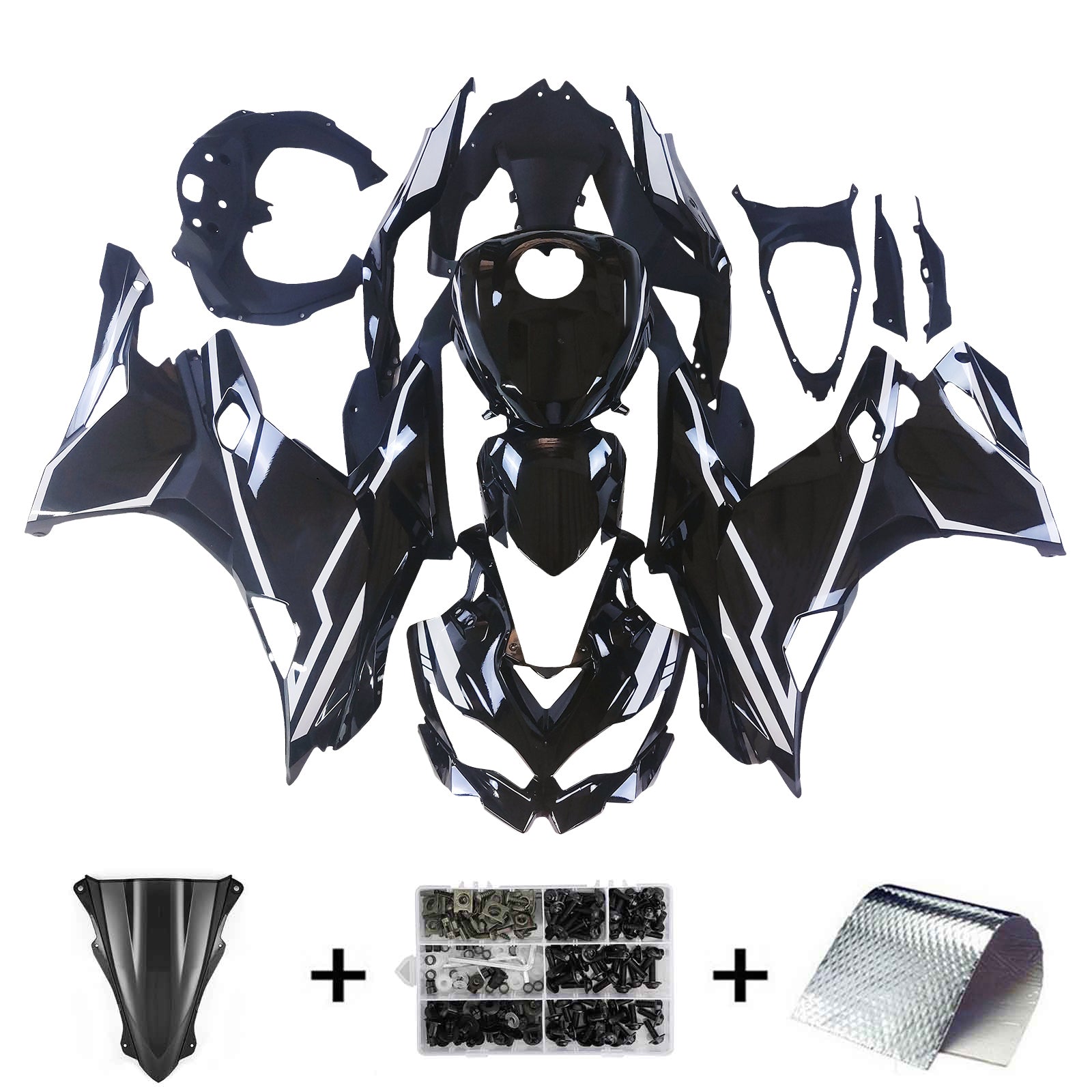 2019-2025 Kawasaki Ninja ZX-25R Amotopart Injection Fairing Kit Bodywork ABS #104