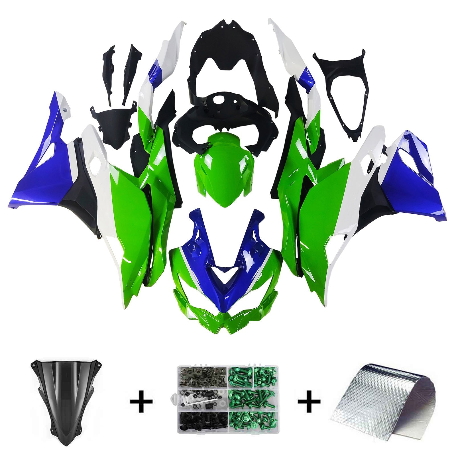 2019-2025 Kawasaki Ninja ZX-25R Amotopart Injection Fairing Kit Bodywork ABS #104