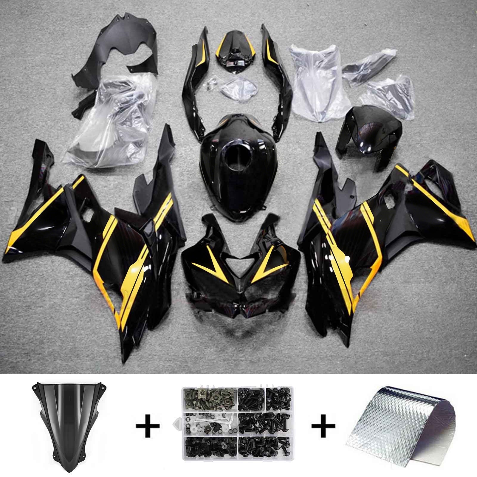 2019-2025 Kawasaki Ninja ZX-25R Amotopart Injection Fairing Kit Bodywork ABS #104