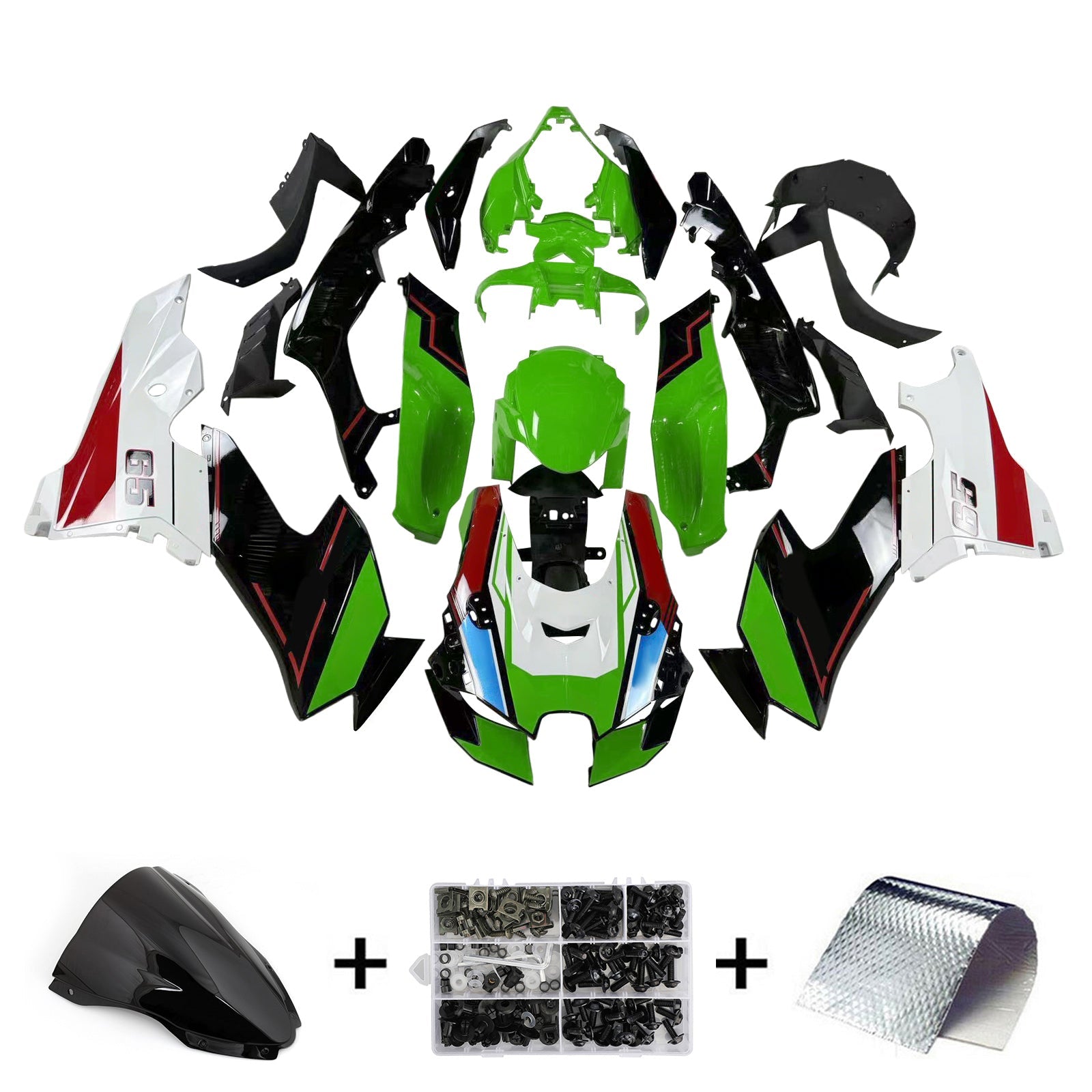 2021-2024 Kawasaki ZX-10R ZX10R Amotopart Injection Fairing Kit Bodywork ABS #101