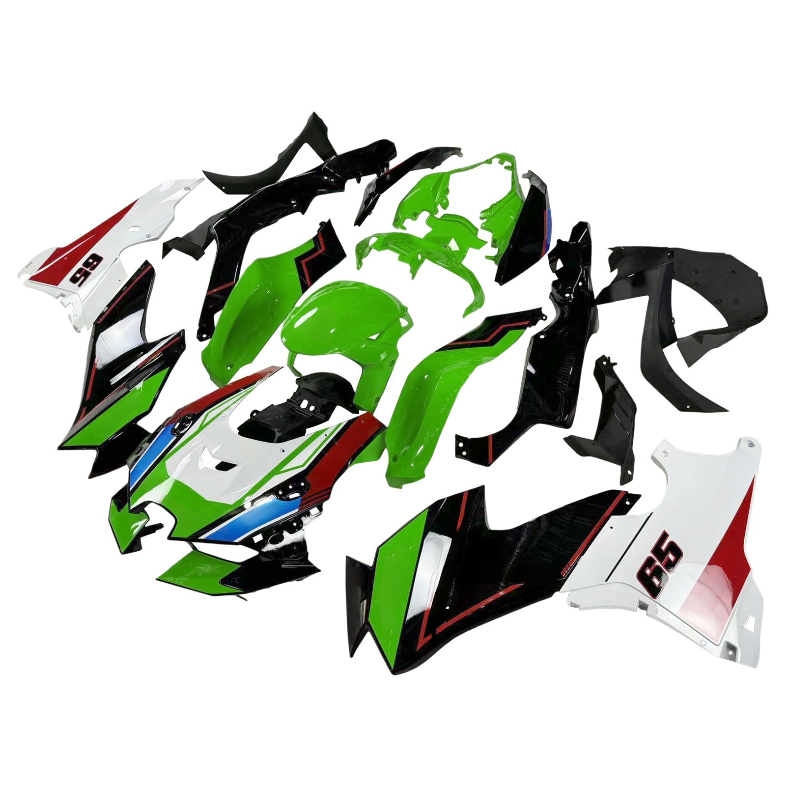 2021-2024 Kawasaki ZX-10R ZX10R Amotopart Injection Fairing Kit Bodywork ABS #101