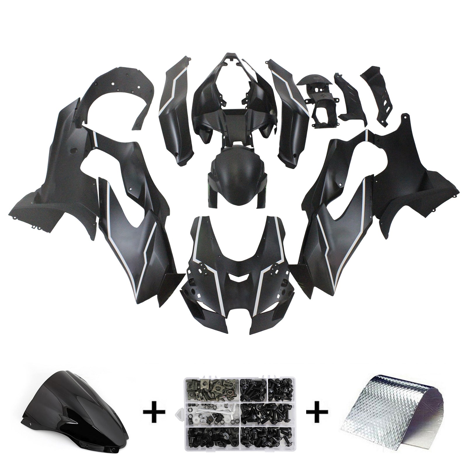 2021-2024 Kawasaki ZX-10R ZX10R Amotopart Injection Fairing Kit Bodywork ABS #101