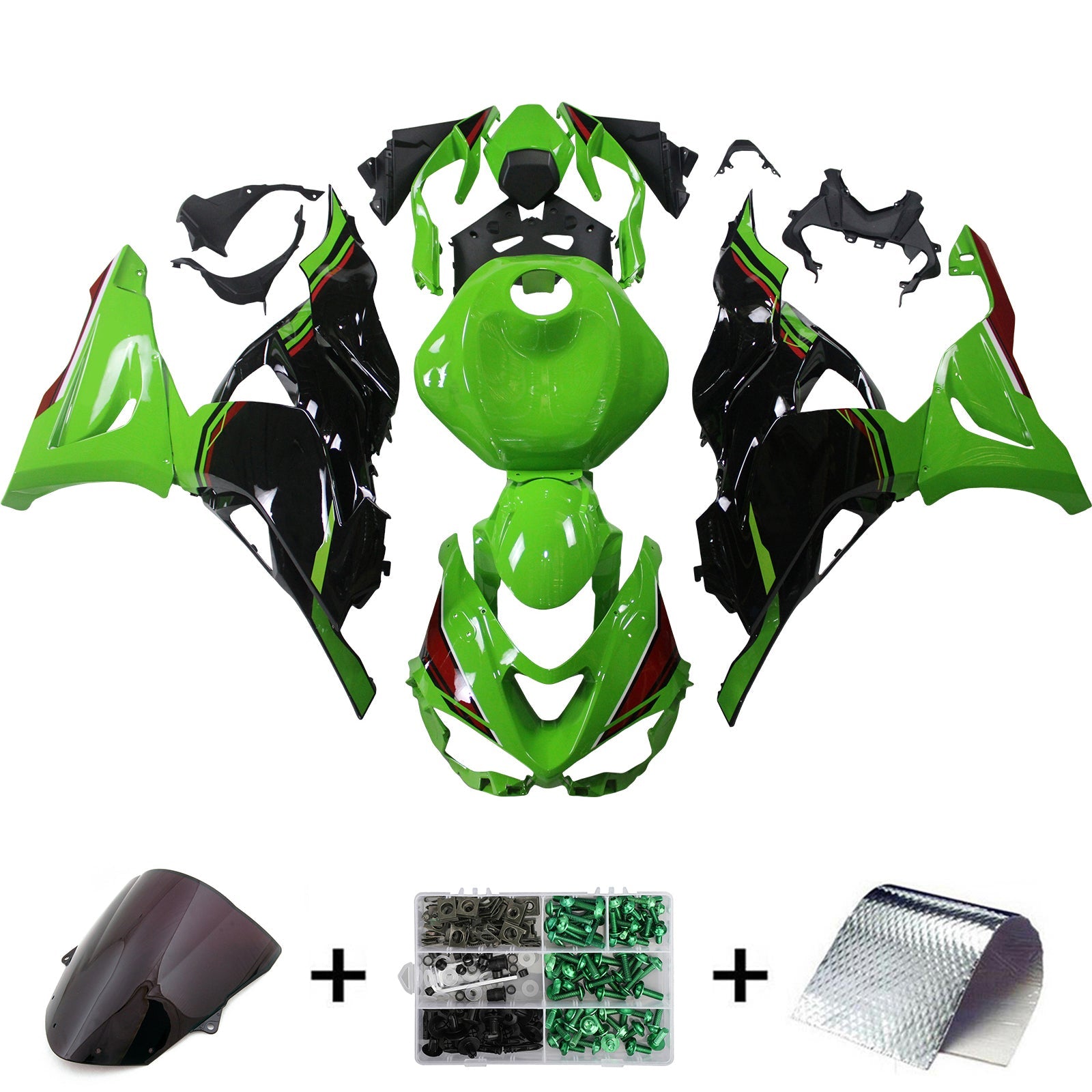 2024-2025 Kawasaki ZX-6R ZX6R Injection Fairing Kit Bodywork Plastic ABS