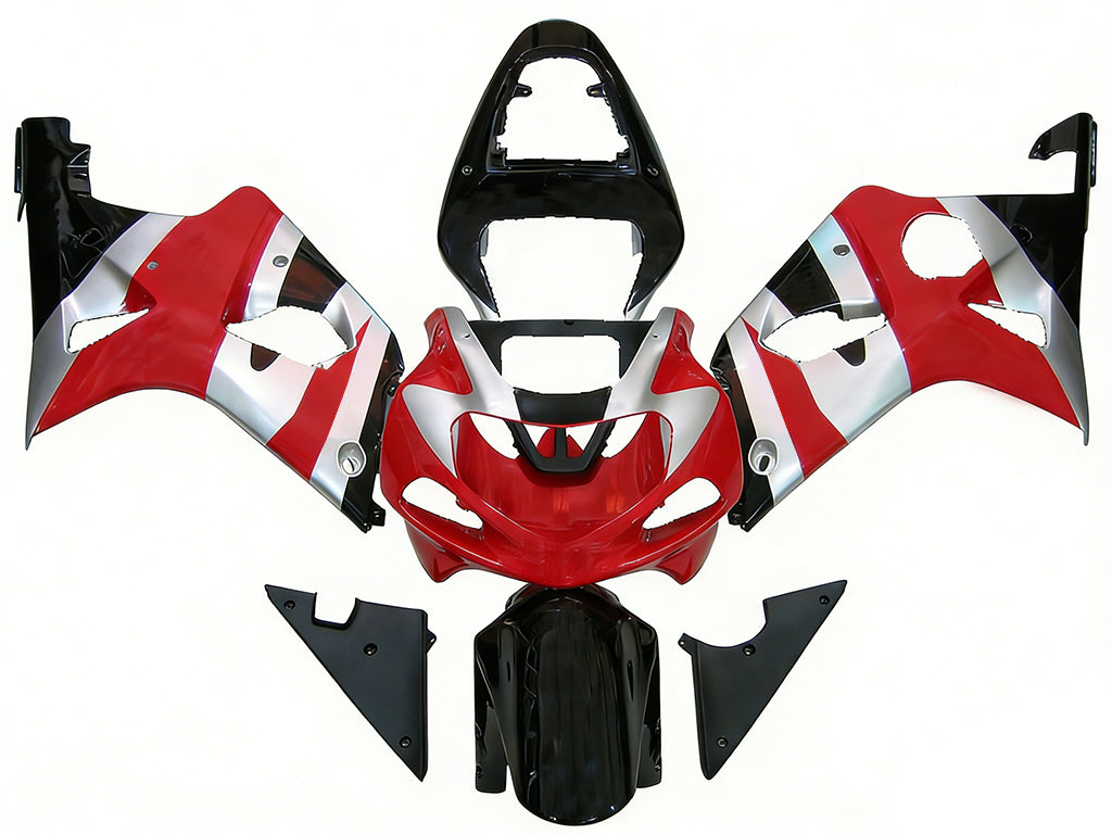 2000-2002 Suzuki GSXR 1000 Black & Red GSXR Racing Fairings Generic