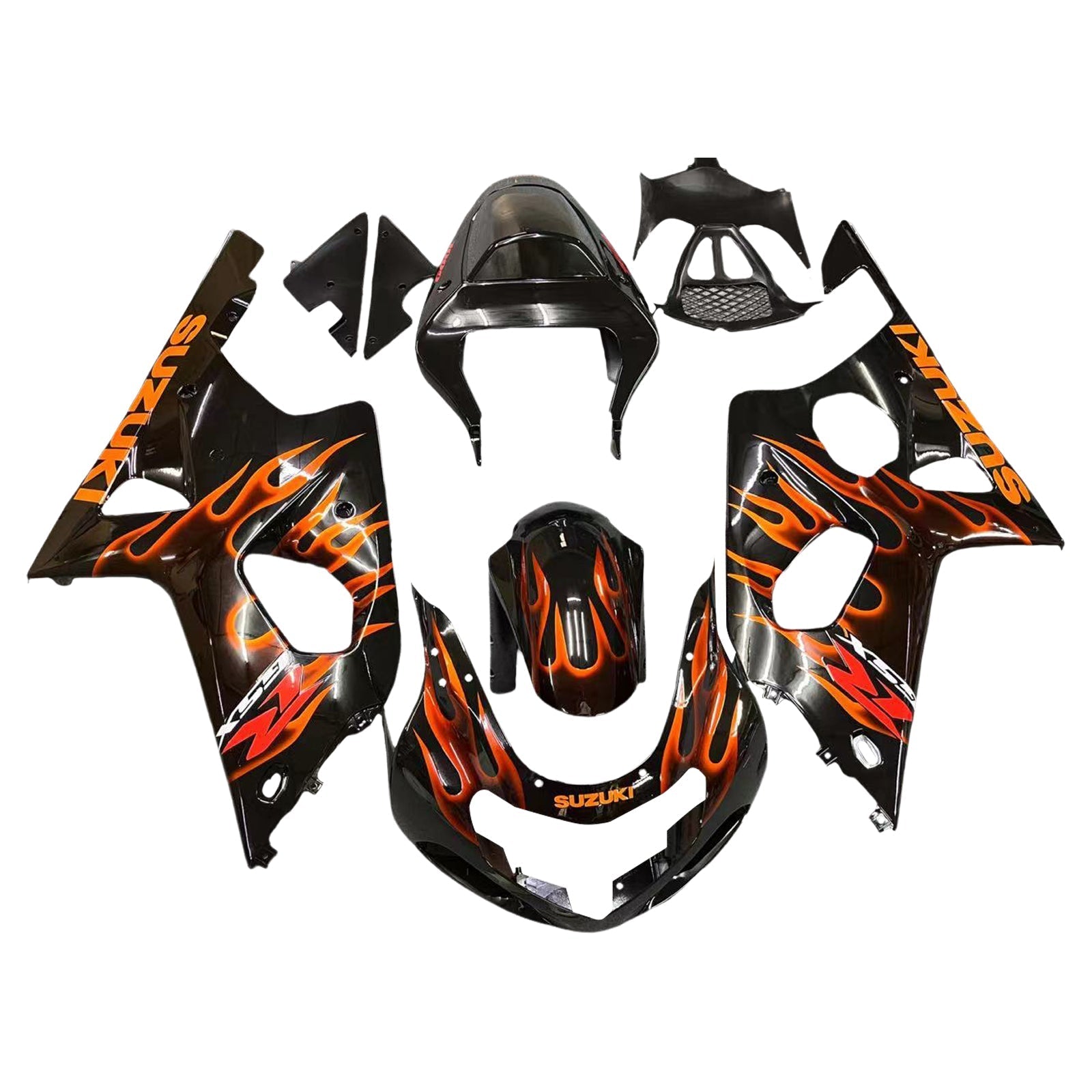 2000-2002 Suzuki GSXR1000 K1 K2 Amotopart Injection Fairing Kit Bodywork Plastic ABS #122