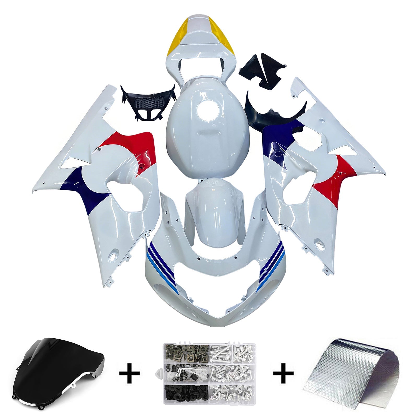 2000-2002 Suzuki GSXR1000 K1 K2 Fairing Kit Bodywork Plastic ABS