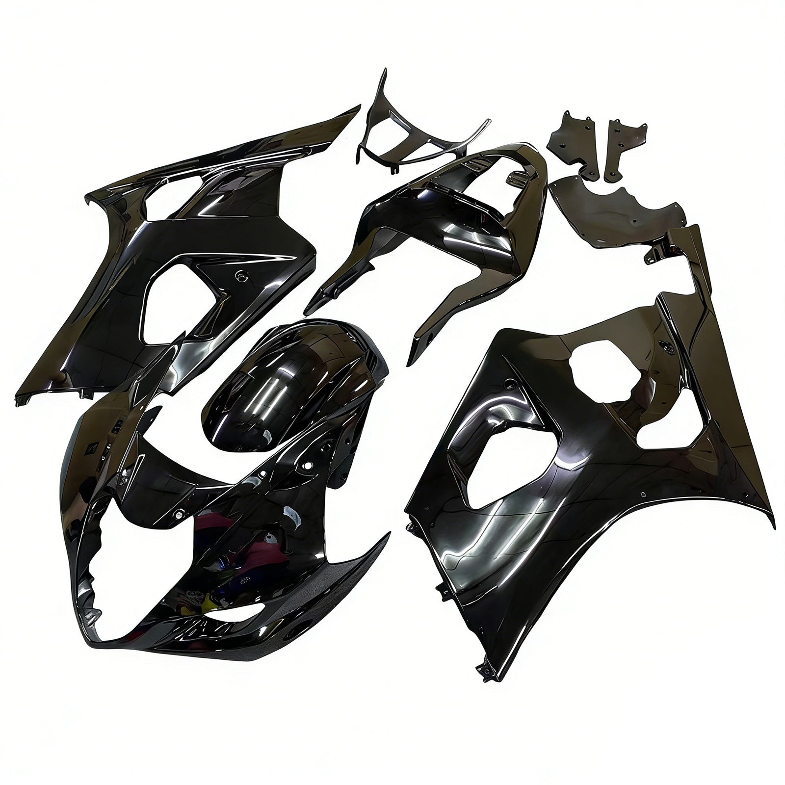 2003-2004 Suzuki GSXR 1000 Black Suzuki GSXR Racing Amotopart Fairings